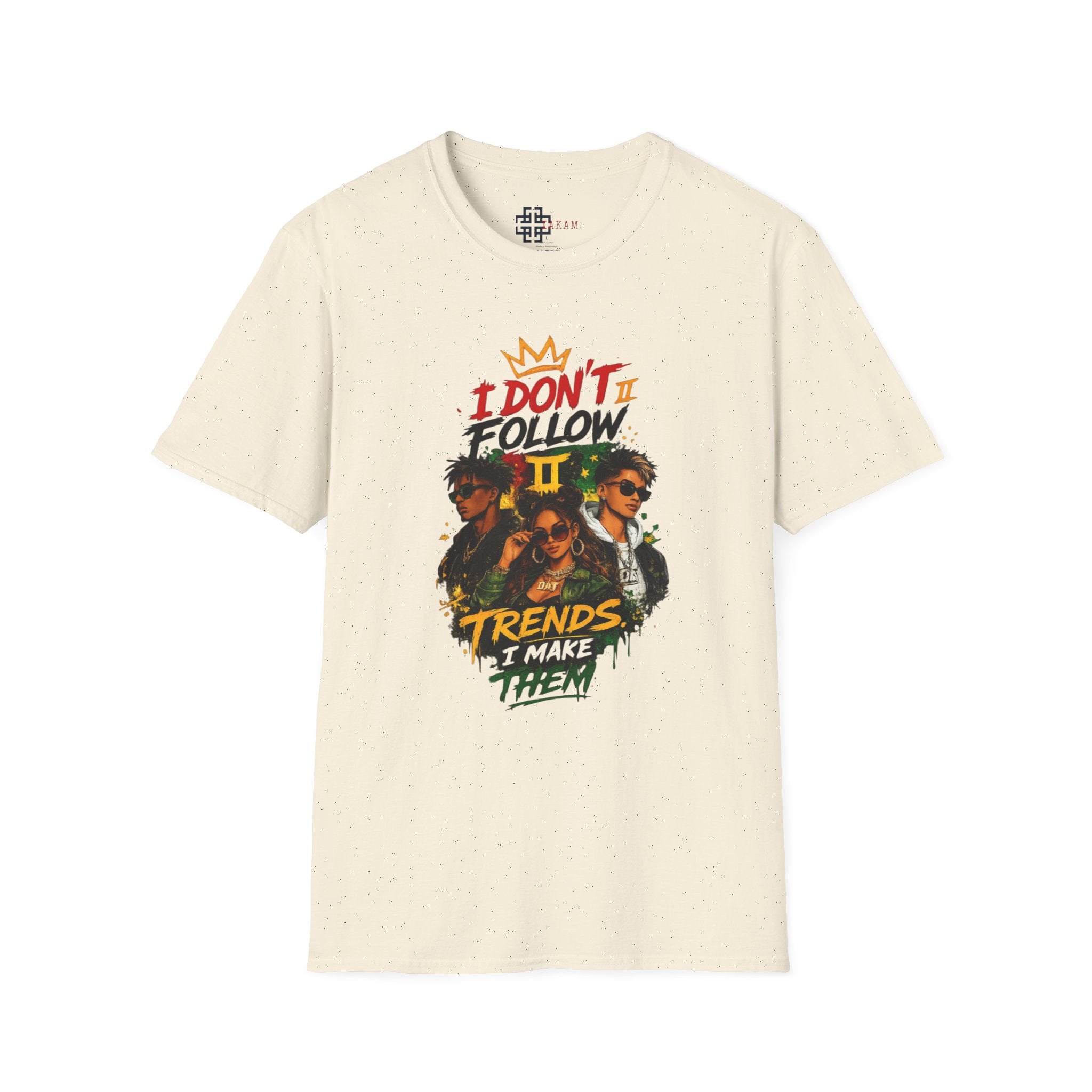 I Don't Follow Trends T‑Shirt 3— Retro Rebel Graphic Tee