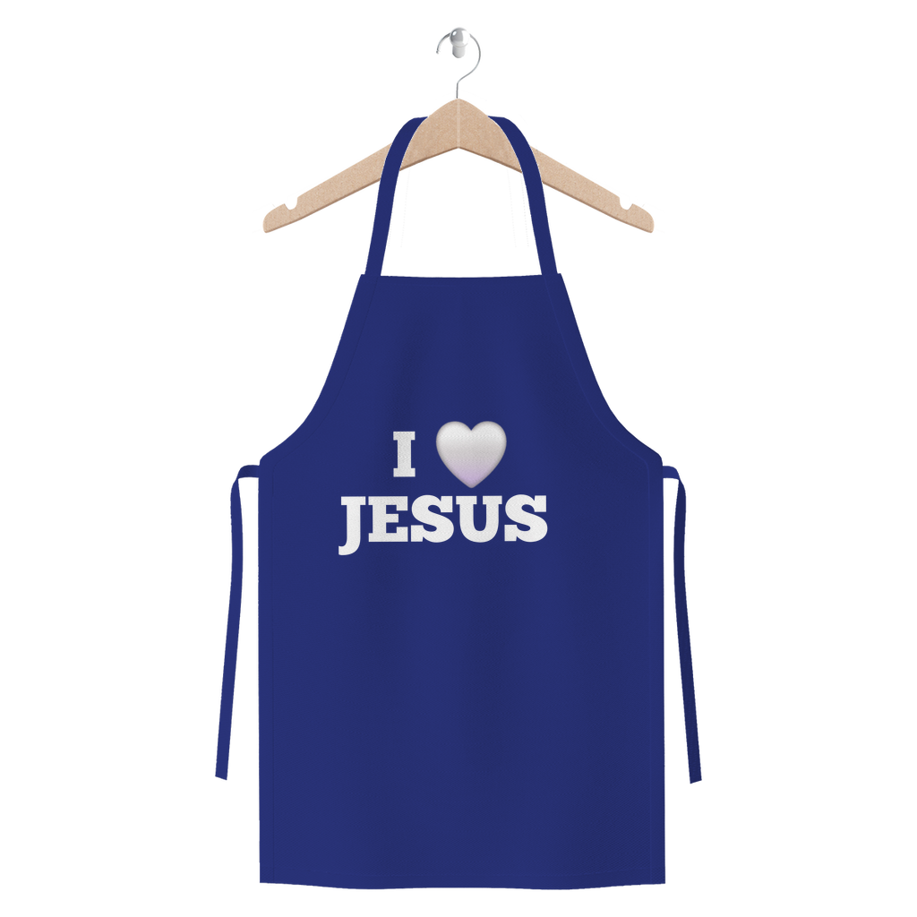 I love Jesus Apron - Premium Jersey Apron for Faith-Filled Cooking