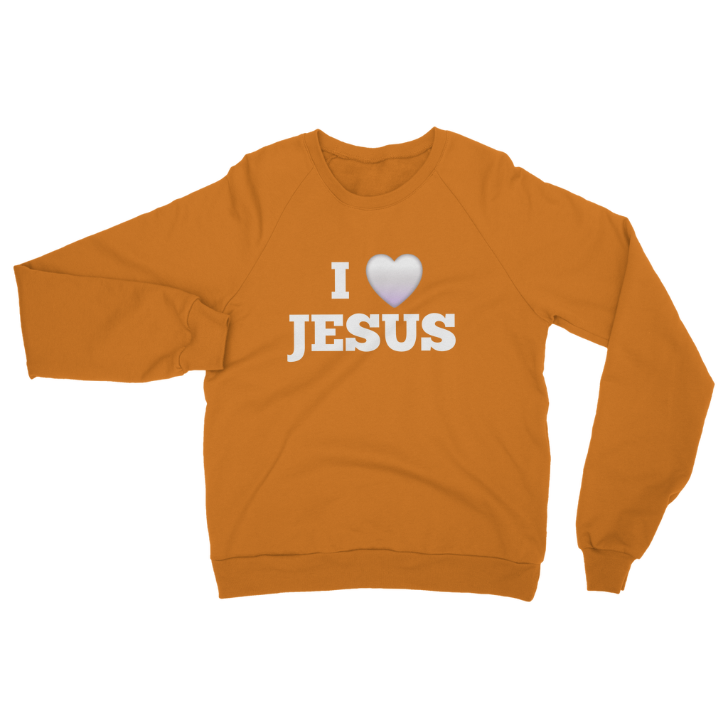 I love Jesus Sweatshirt - Classic Adult Apparel for Every Believer
