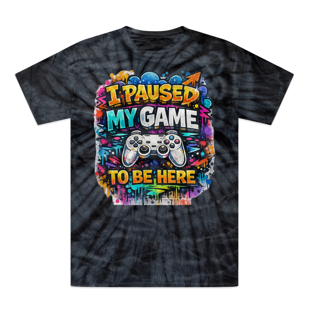 I paused my game Tonal Spider Tie-Dye T-Shirt