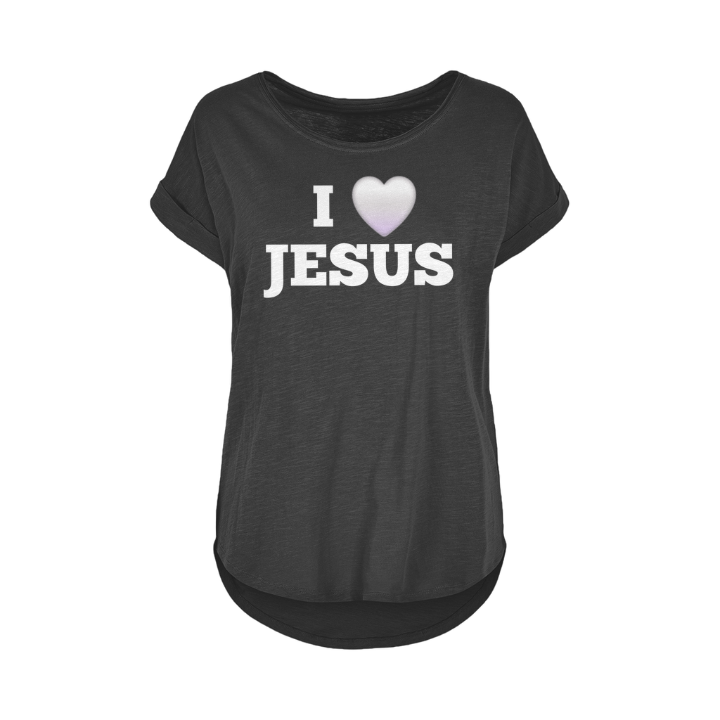 I love Jesus Women's Long Slub T-Shirt XS-5XL