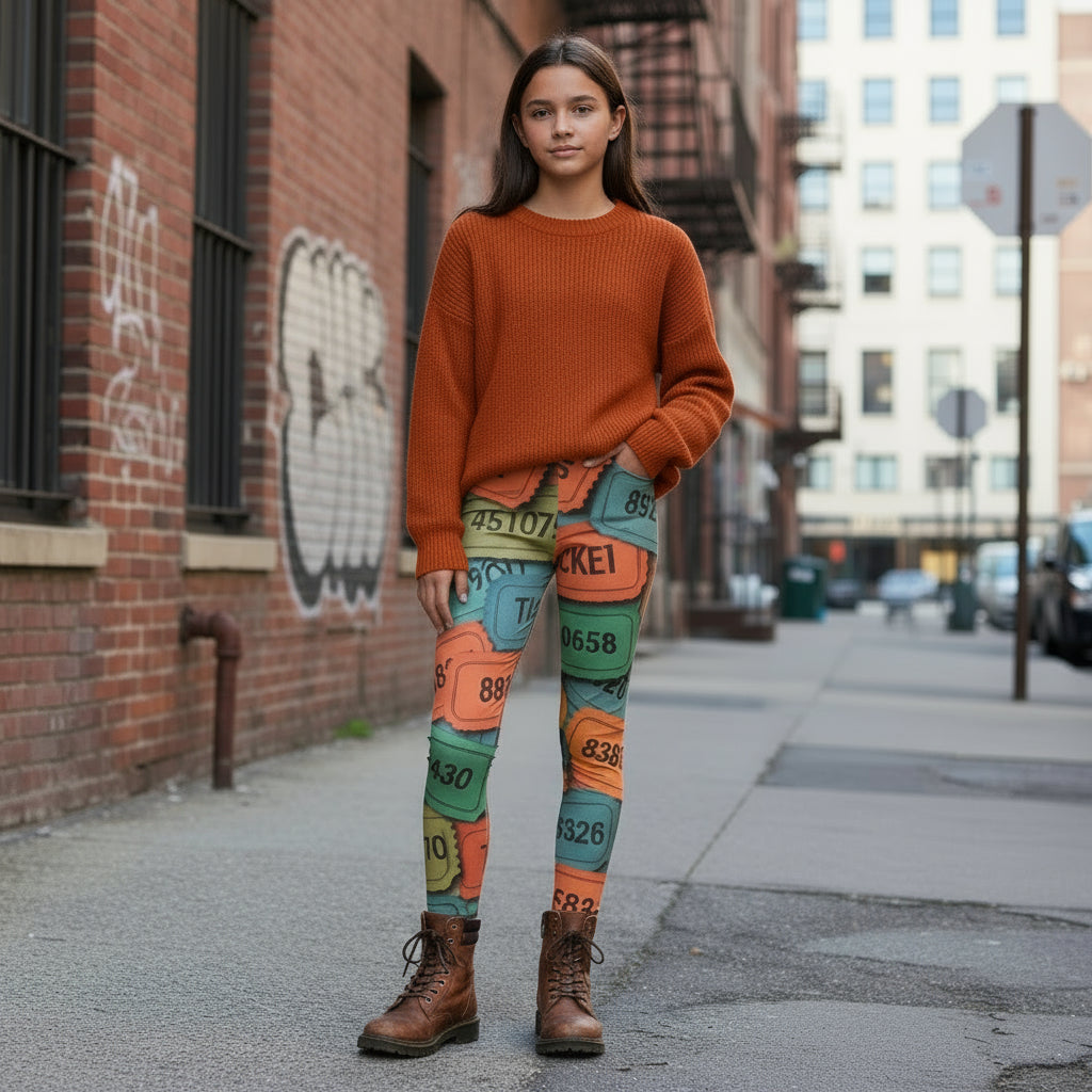 Youth Leggings Ticket Design - IAKAM