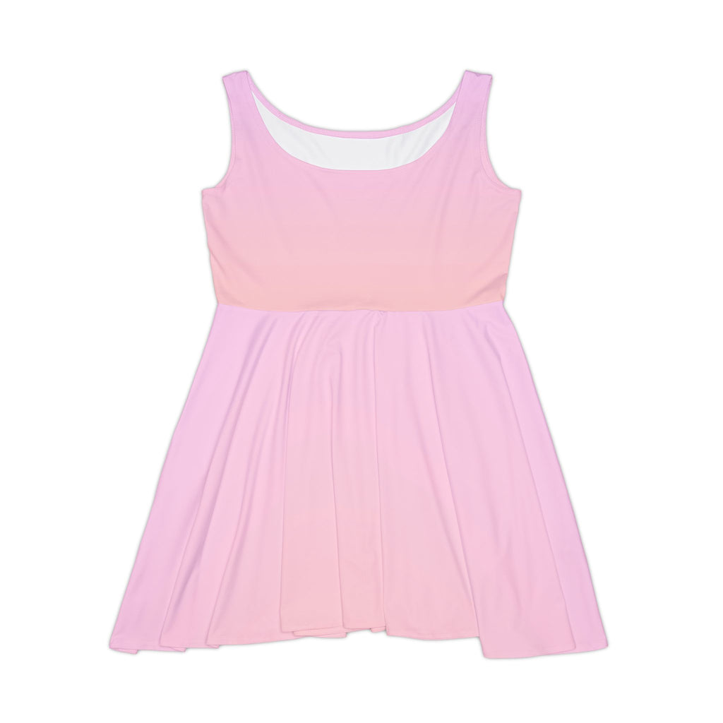 Pink Ombre Skater Dress – Women's Casual Summer A-Line
