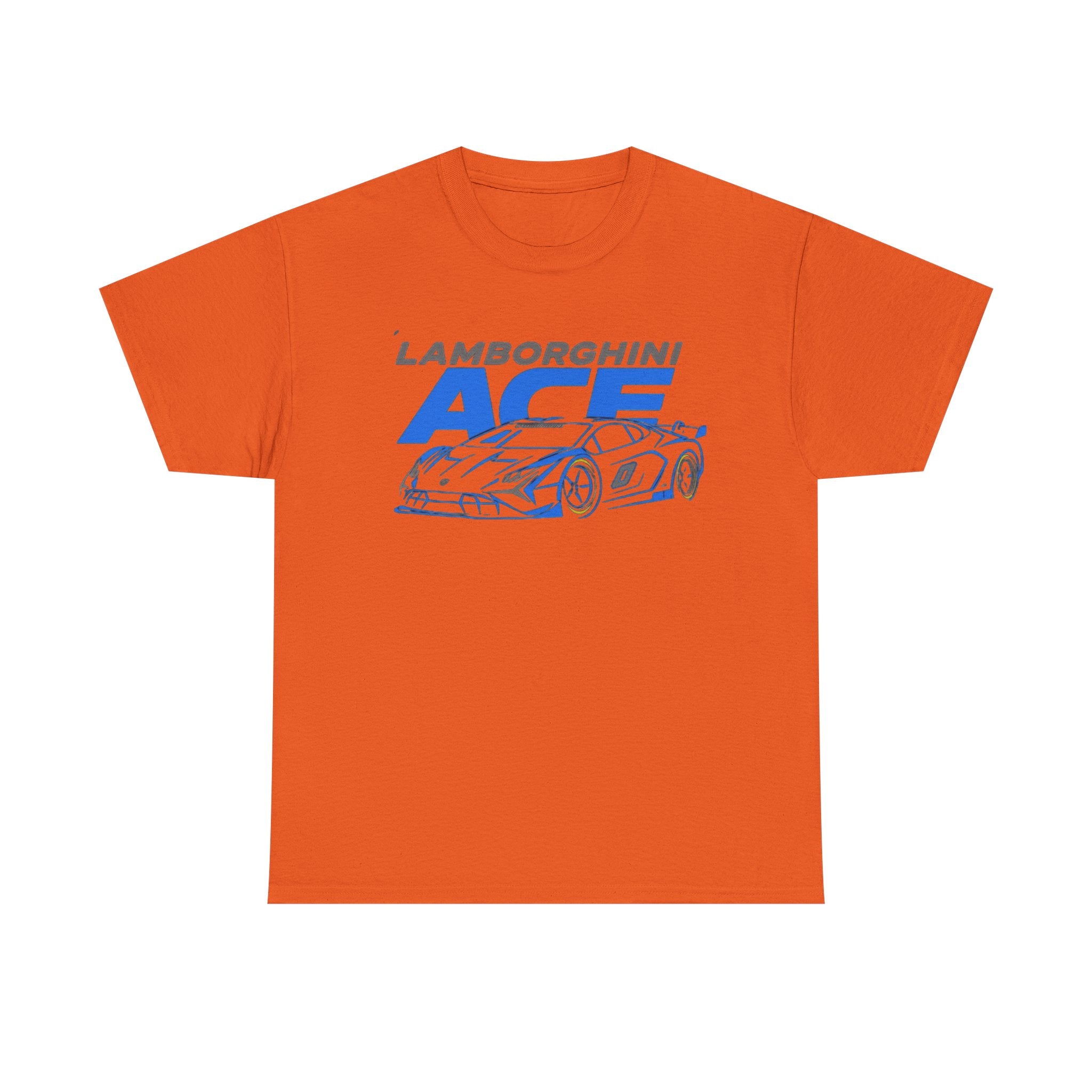 Lamborghini ACE Sports Car Tee — Retro Blue Racing Graphic T-Shirt