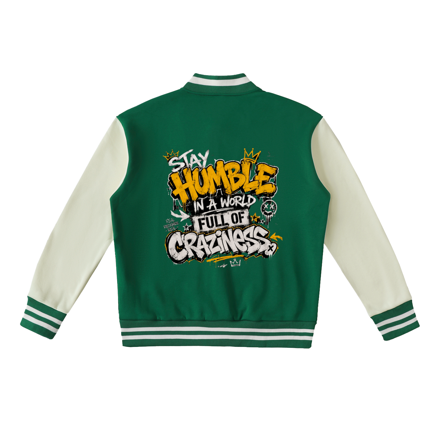 Fuse982 Two-Tone Fleeced Varsity Jacket