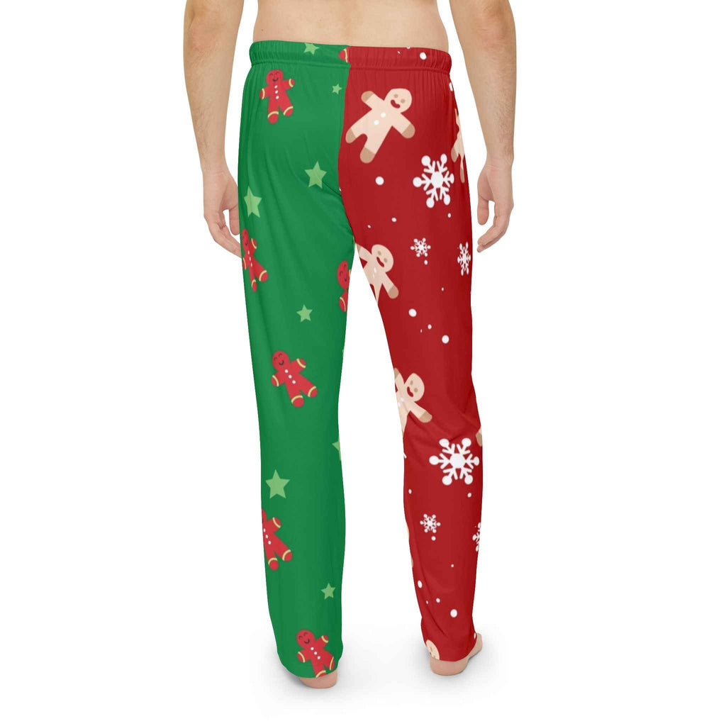 Men's Gingerbread Pajama Pants with Two Tone Design