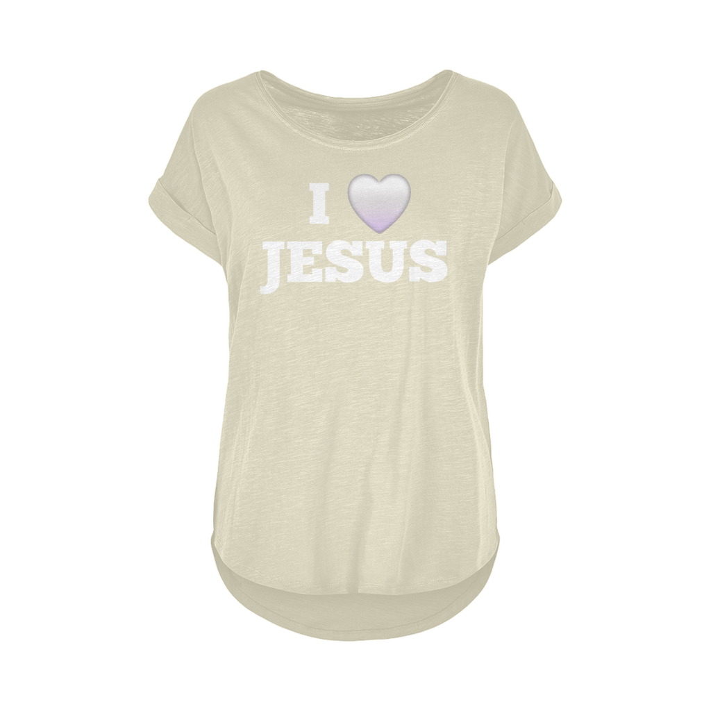 I love Jesus Women's Long Slub T-Shirt XS-5XL
