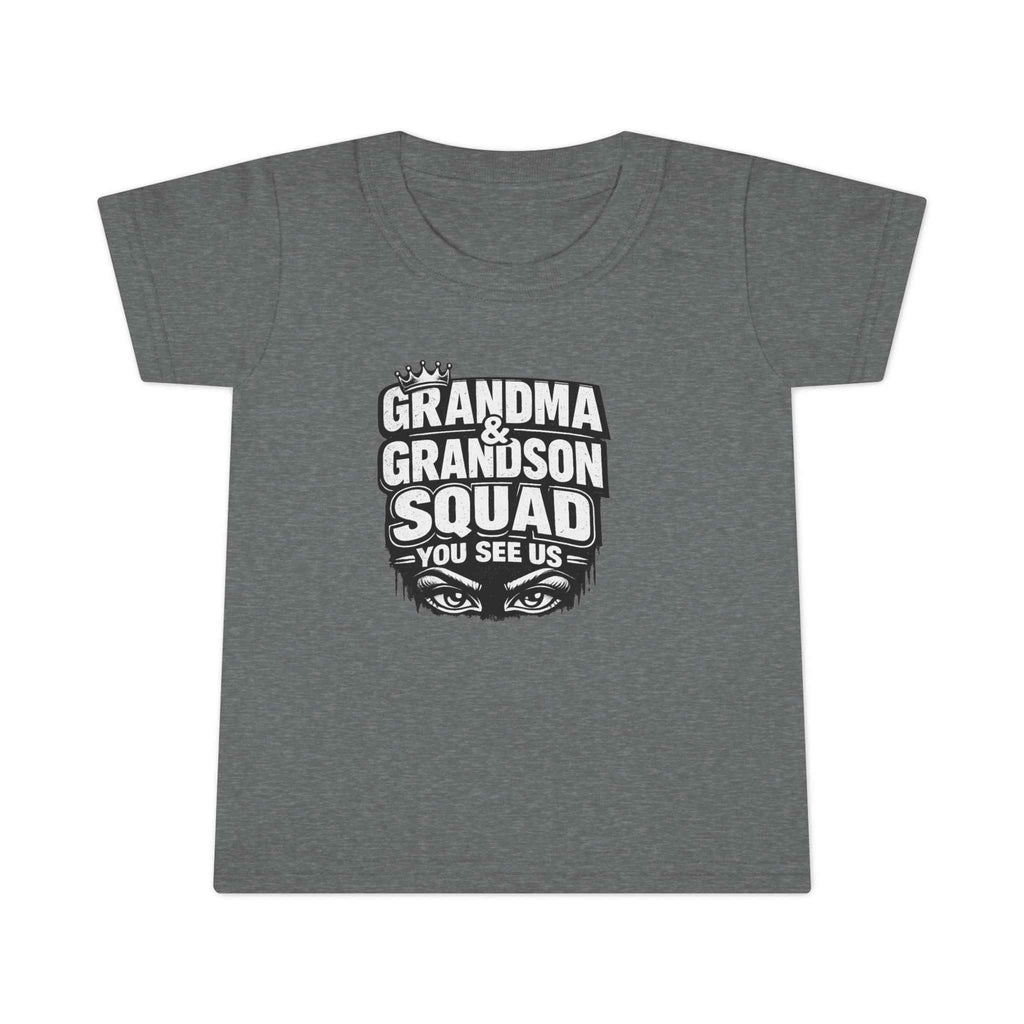 Toddler T-Shirt - Grandma & Grandson Squad "You See Us" Graphic