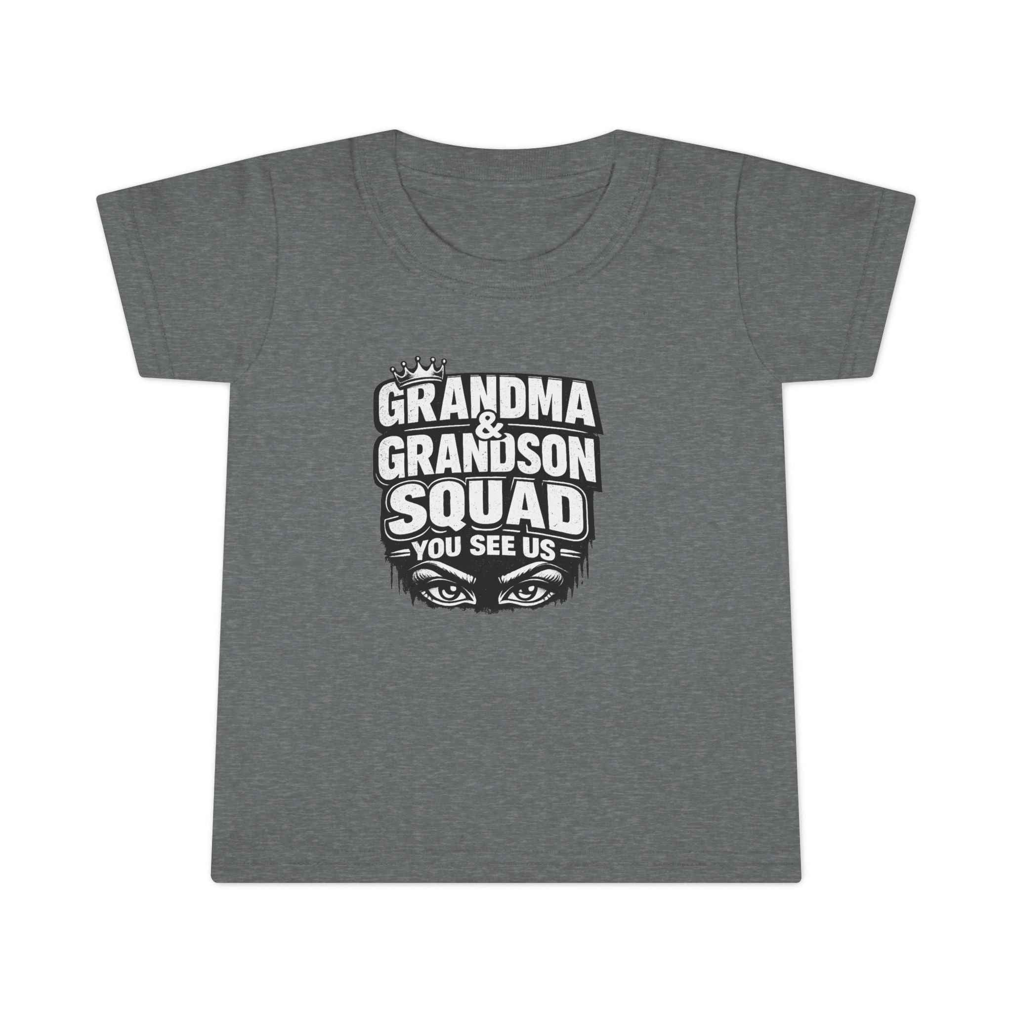 Toddler T-Shirt - Grandma & Grandson Squad "You See Us" Graphic