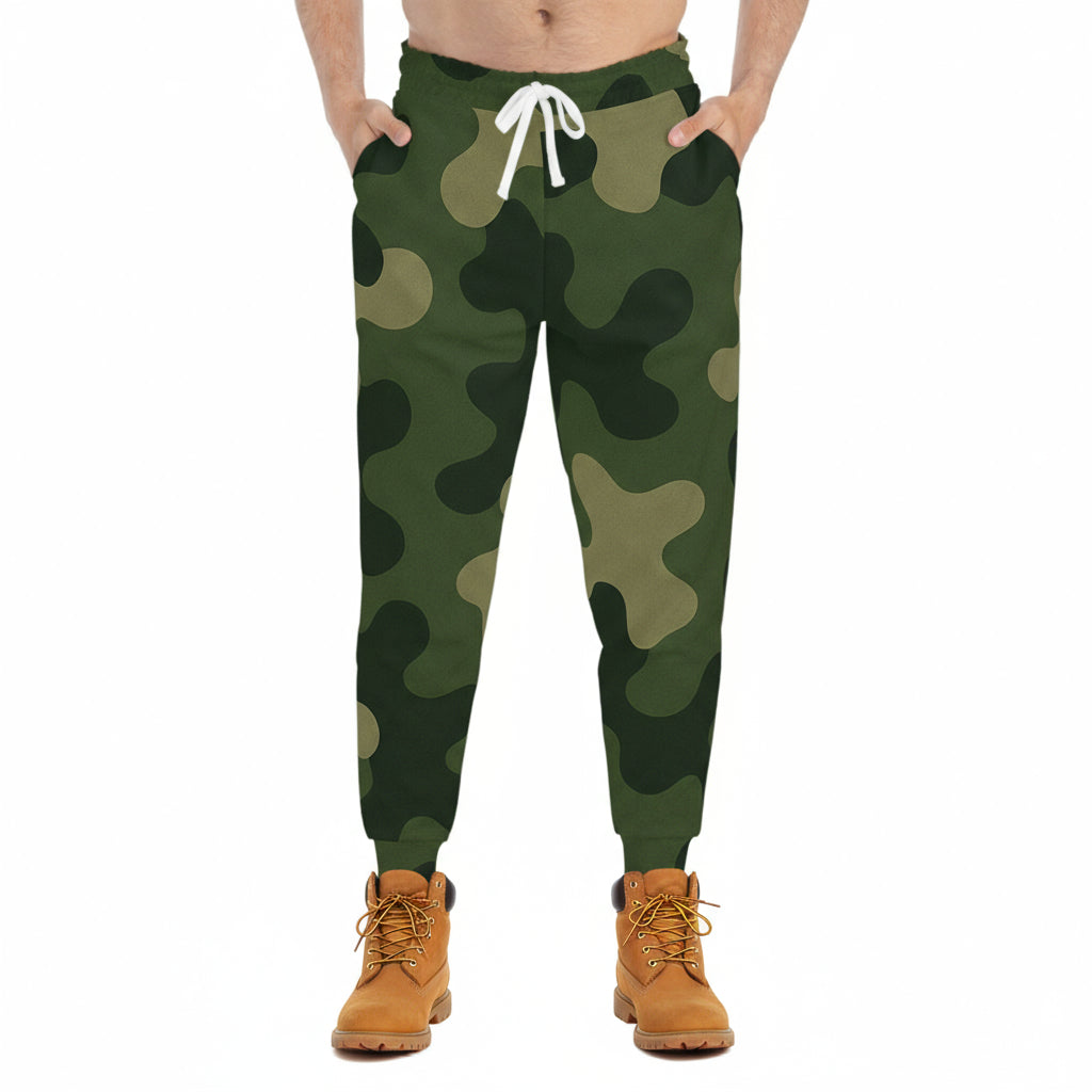 Athletic Green Camo Joggers - IAKAM