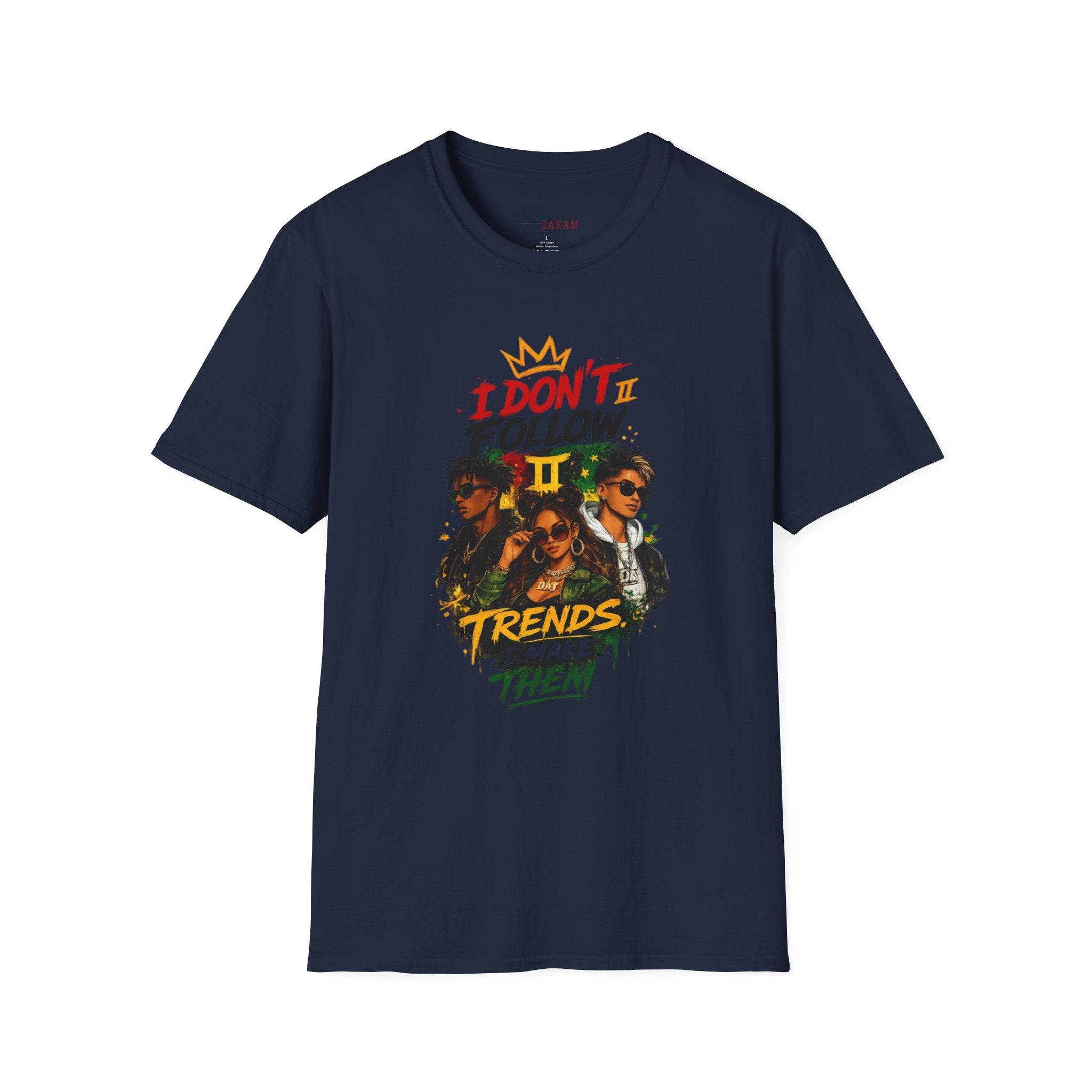 I Don't Follow Trends T‑Shirt 3— Retro Rebel Graphic Tee