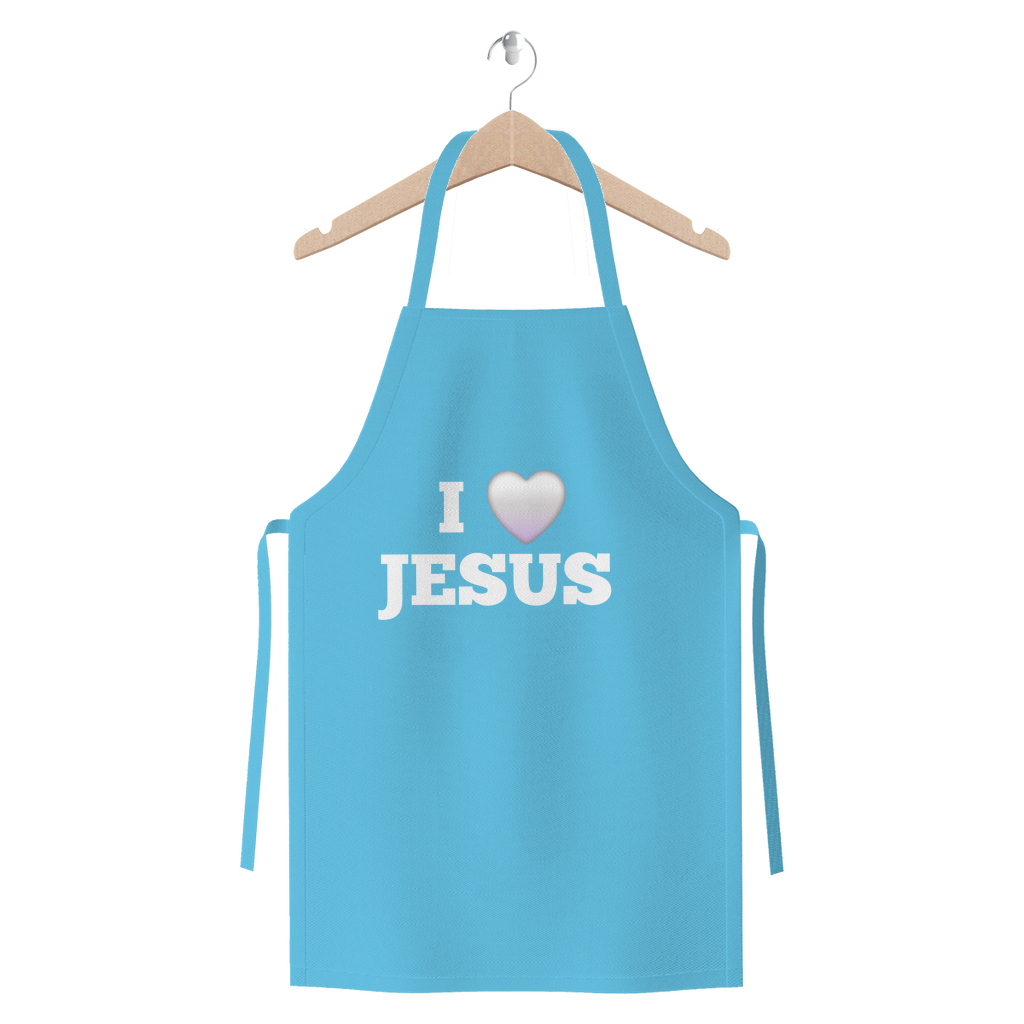 I love Jesus Apron - Premium Jersey Apron for Faith-Filled Cooking