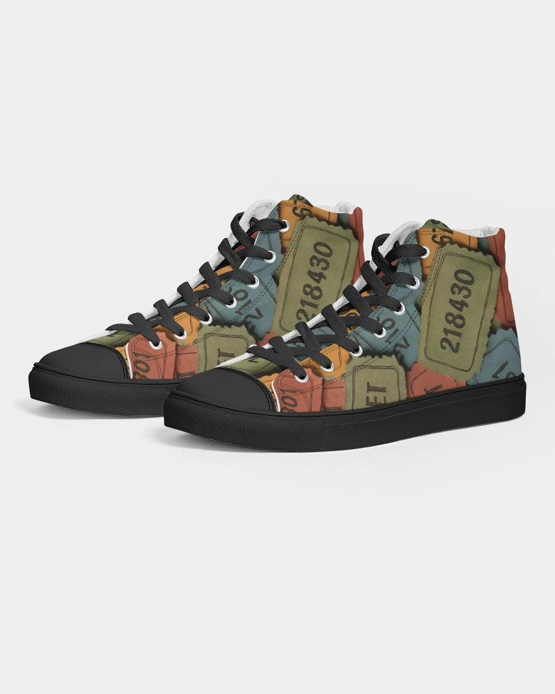 Raffle ticket Men's Hightop Shoe - Black - IAKAM