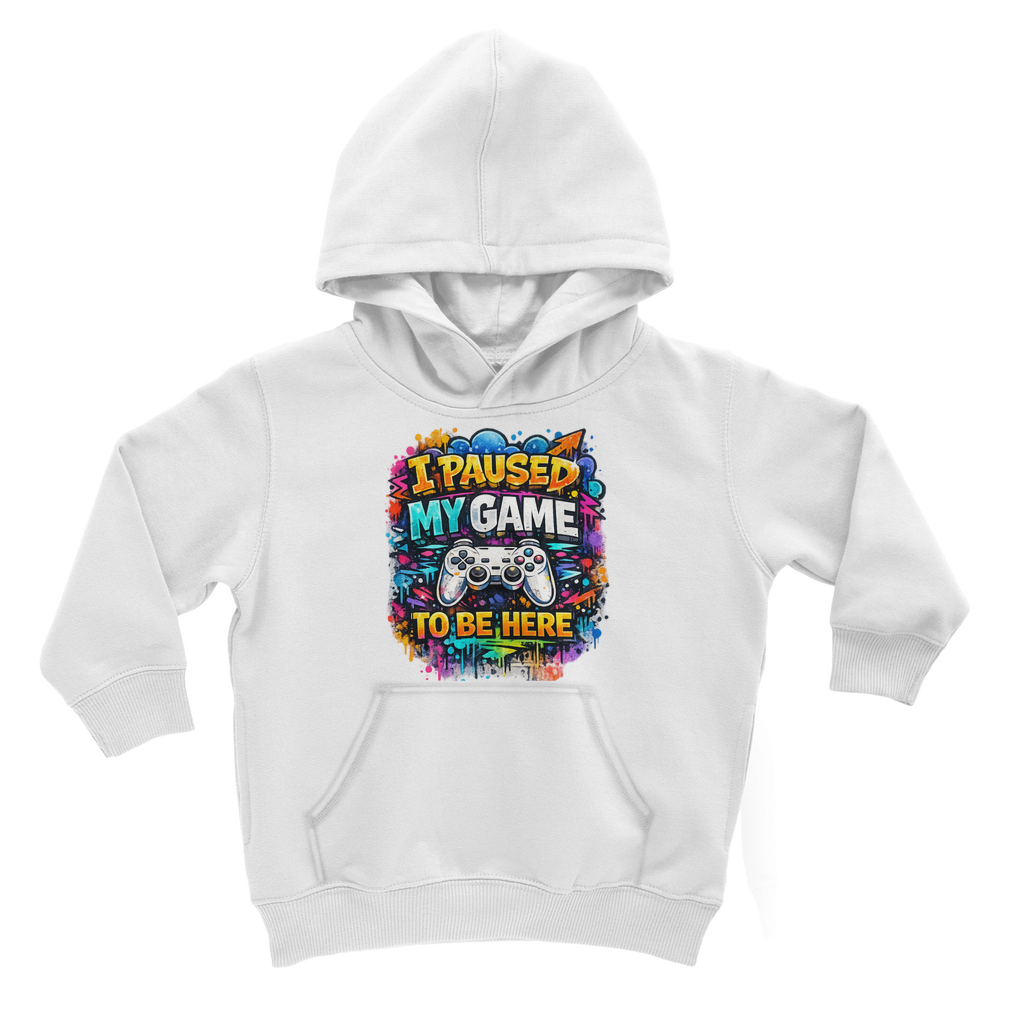 I paused my game Classic Kids Hoodie