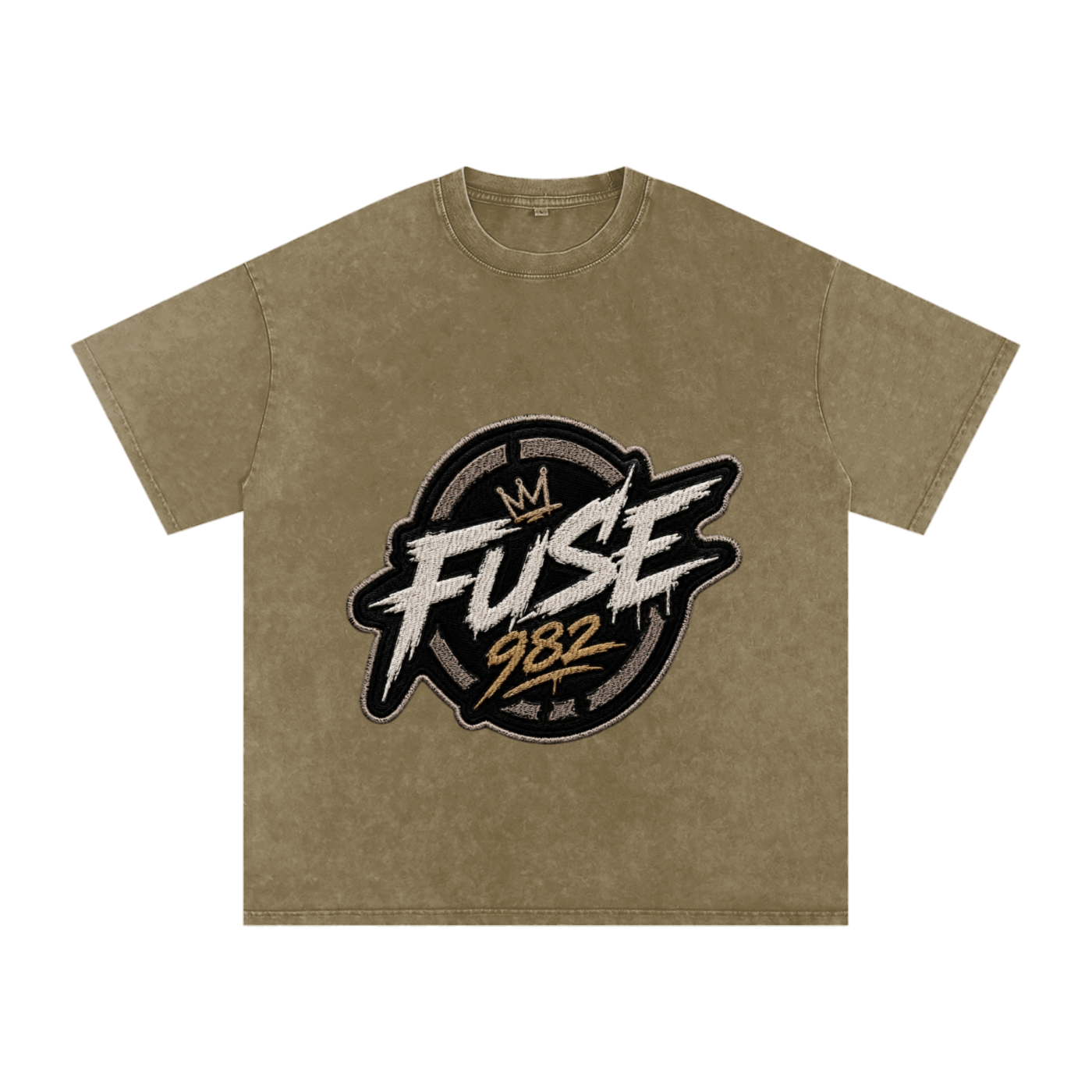 Fuse982 Snow Washed Oversized Cotton T-Shirt