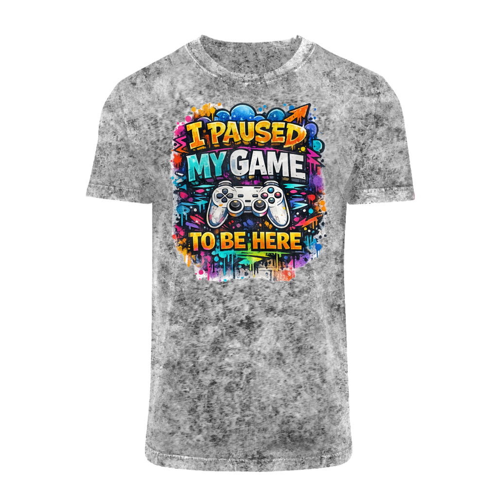 I paused my game Acid Washed T-Shirt