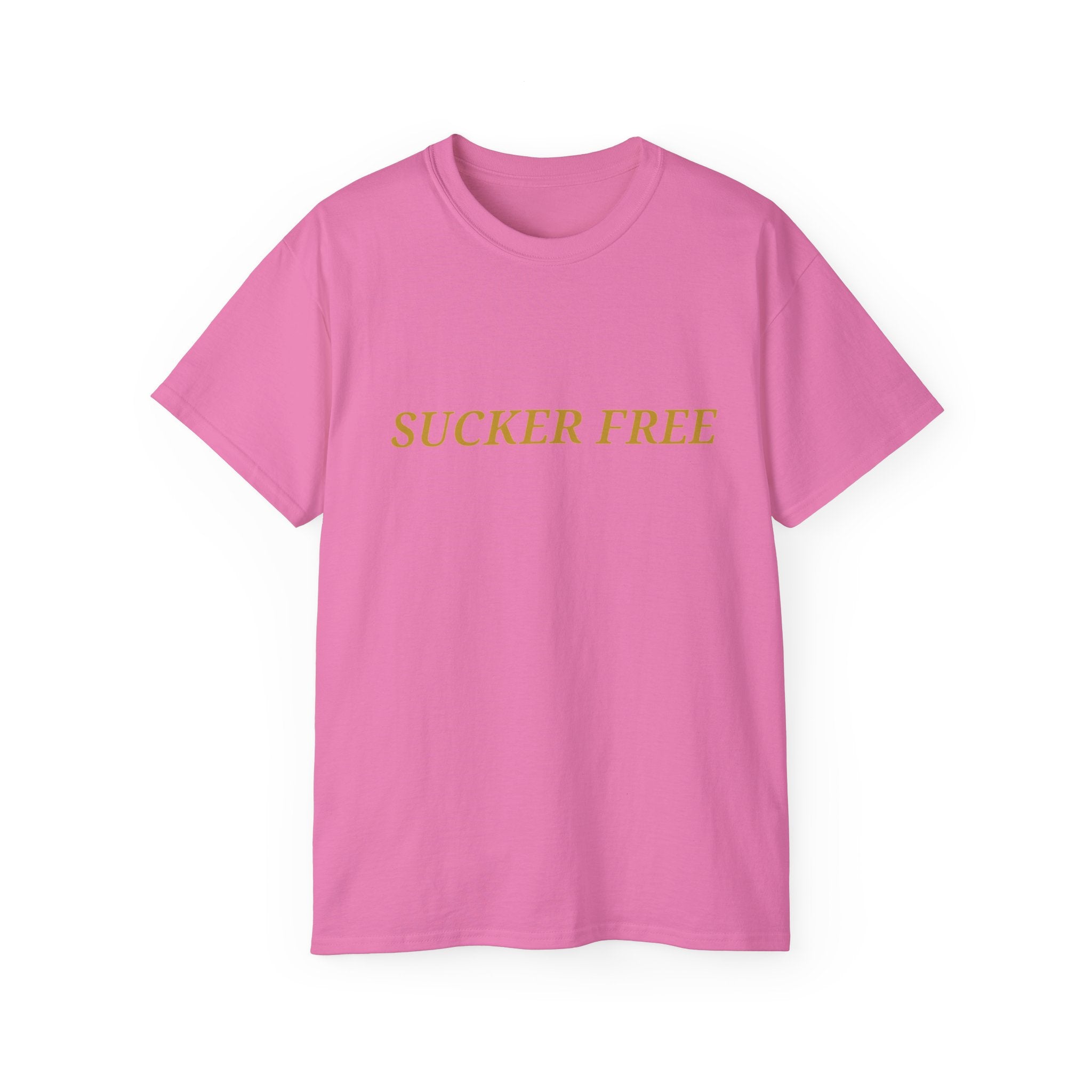 Sucker Free Cotton Tee — Minimalist Empowerment Graphic Shirt