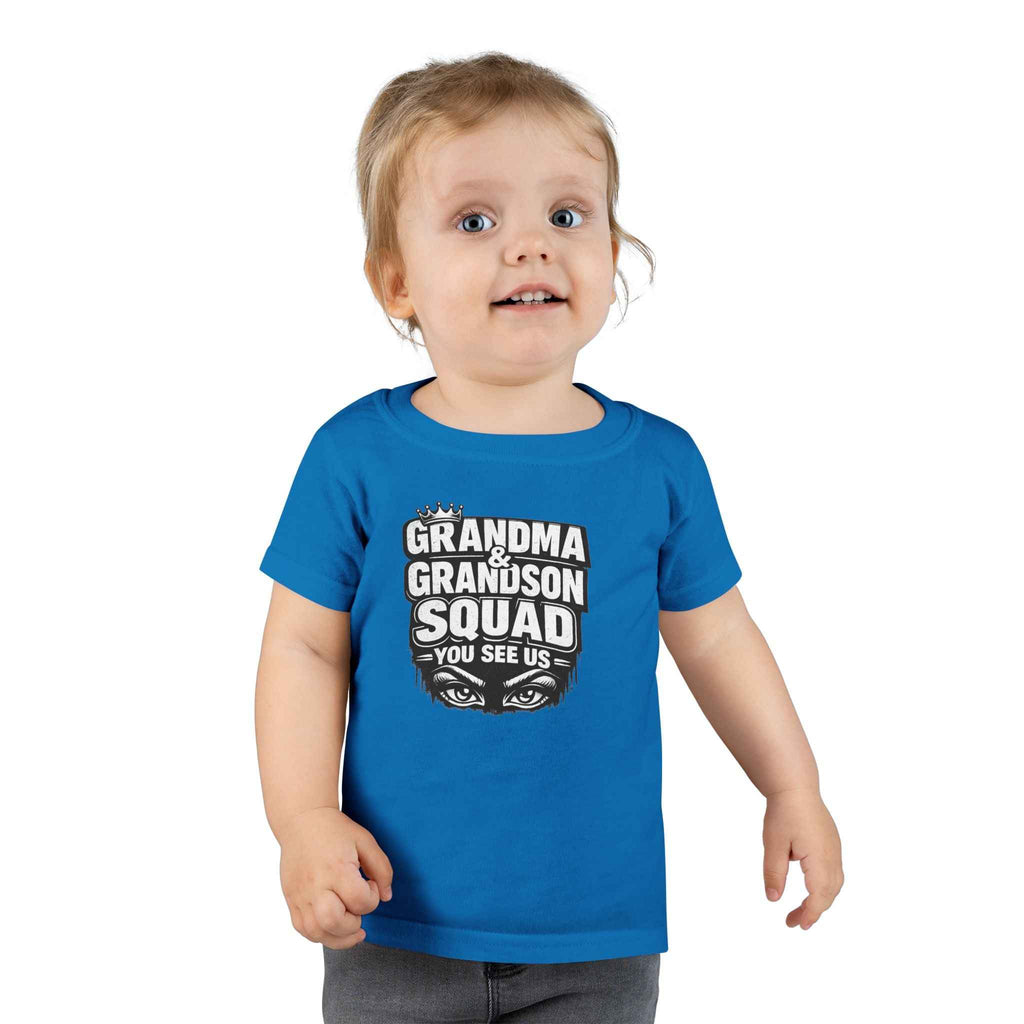 Toddler T-Shirt - Grandma & Grandson Squad "You See Us" Graphic