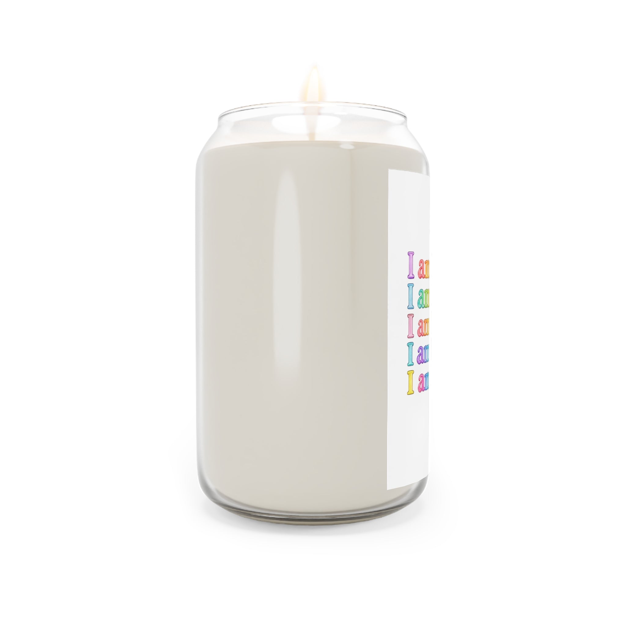 Affirmation Soy Candle – "I am Loved, I am Enough" Scented 13.75oz
