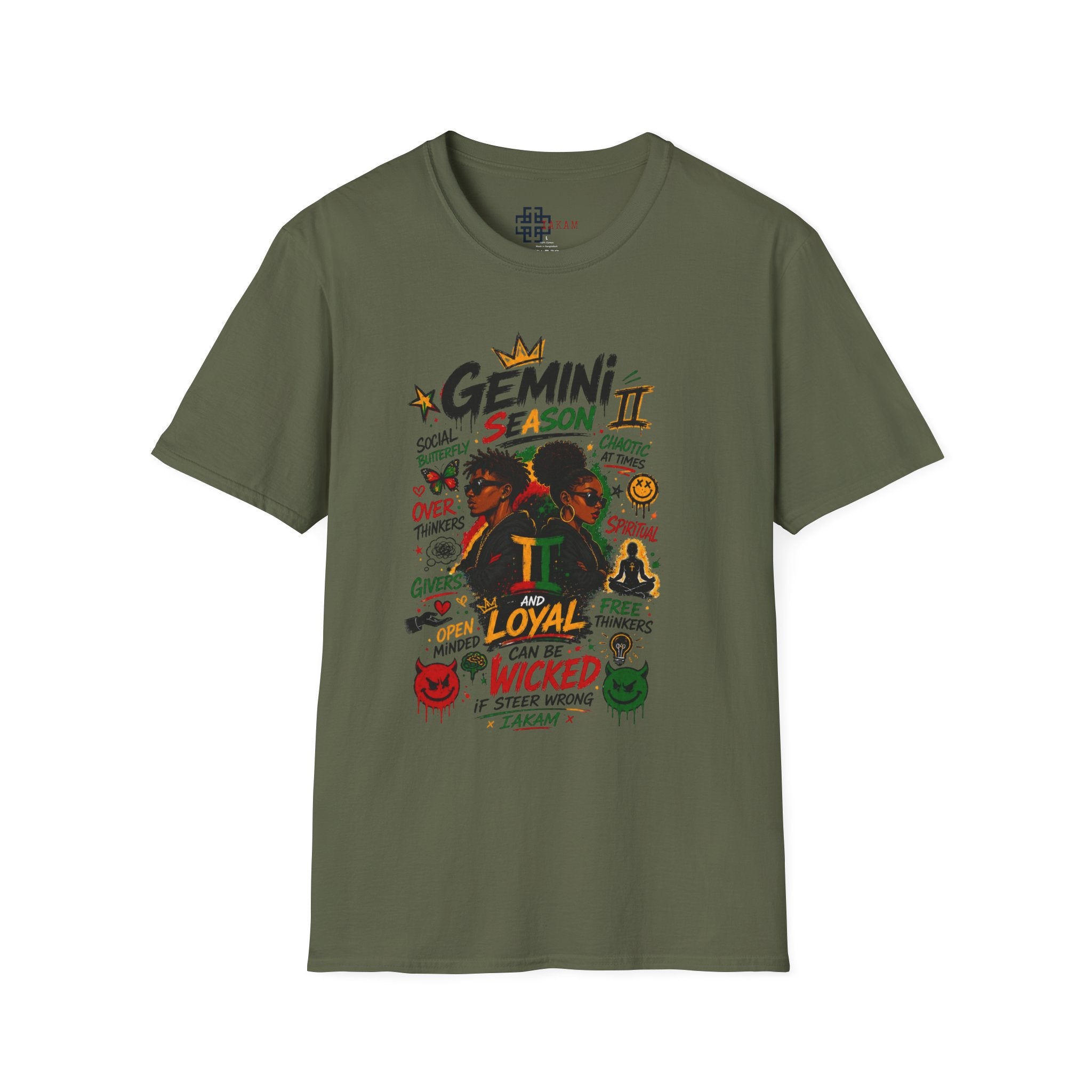 Gemini Season II T-Shirt - Loyal & Wicked Gemini Zodiac Graphic Tee