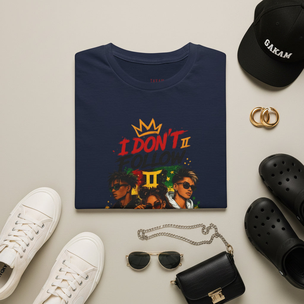 I Don't Follow Trends T‑Shirt 3— Retro Rebel Graphic Tee