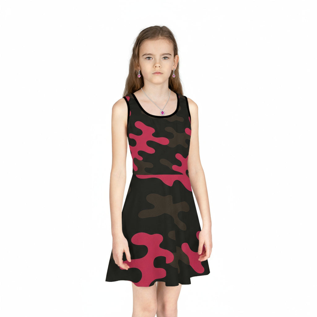 Girls' Sleeveless Sundress Camo - IAKAM