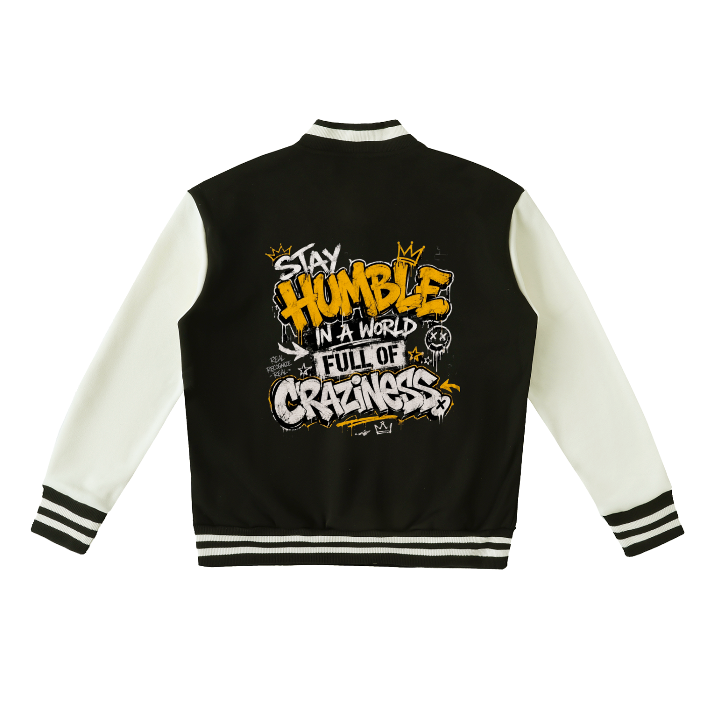 Fuse982 Two-Tone Fleeced Varsity Jacket