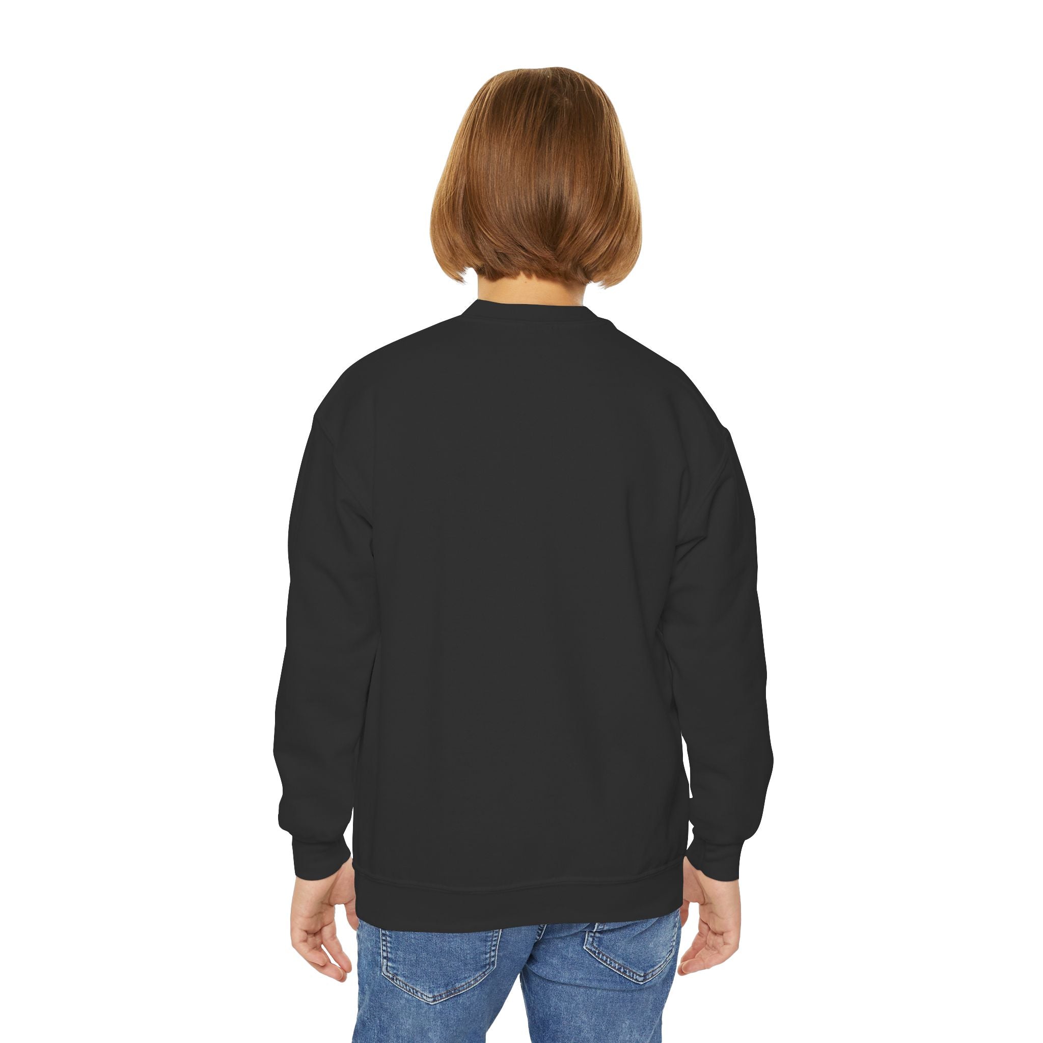 Youth Crewneck Sweatshirt – Classic Plain White Kids Pullover