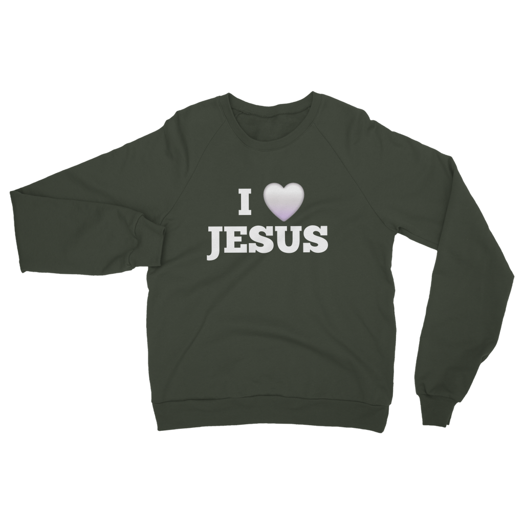 I love Jesus Sweatshirt - Classic Adult Apparel for Every Believer