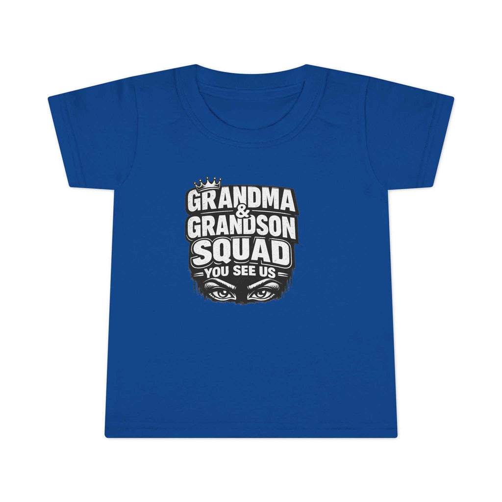 Toddler T-Shirt - Grandma & Grandson Squad "You See Us" Graphic