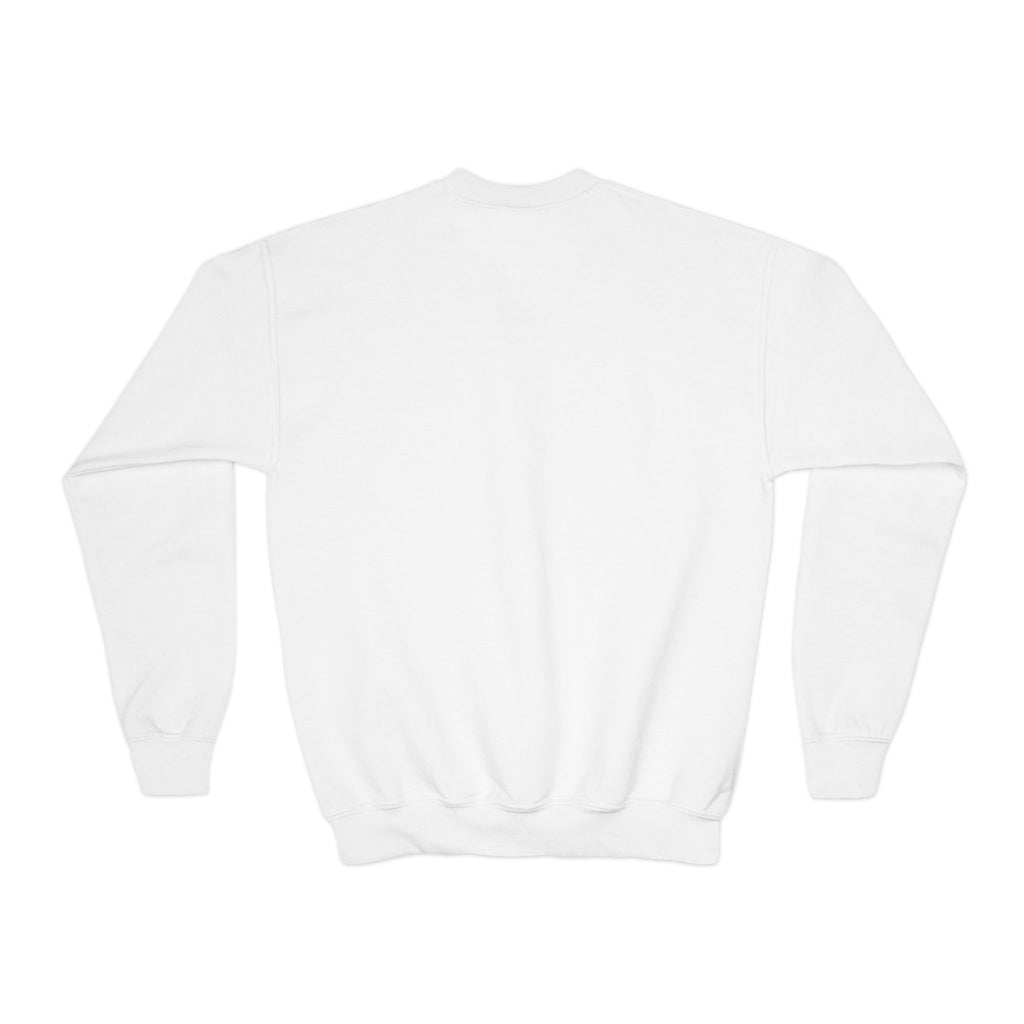 Youth Crewneck Sweatshirt – Classic Plain White Kids Pullover