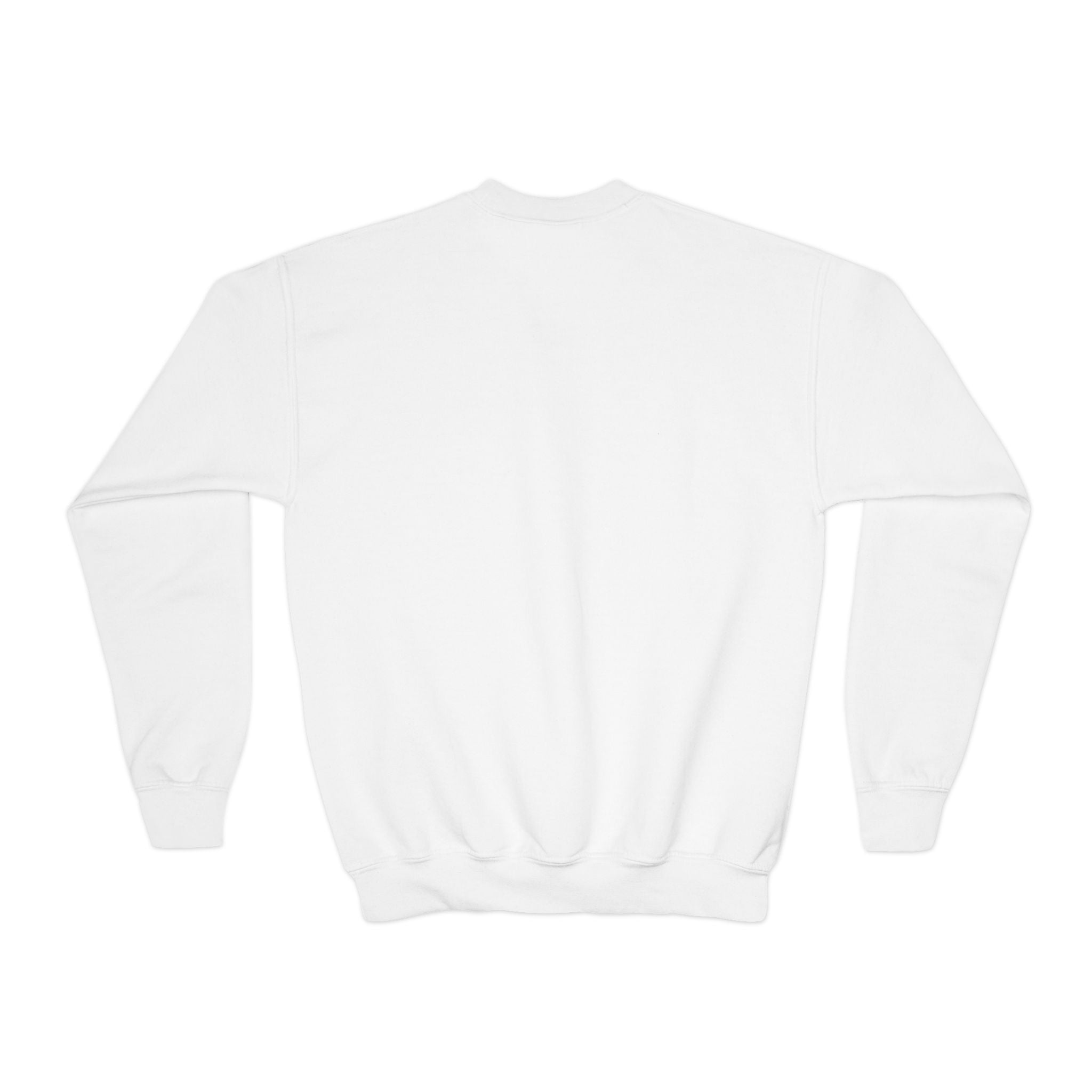 Youth Crewneck Sweatshirt – Classic Plain White Kids Pullover