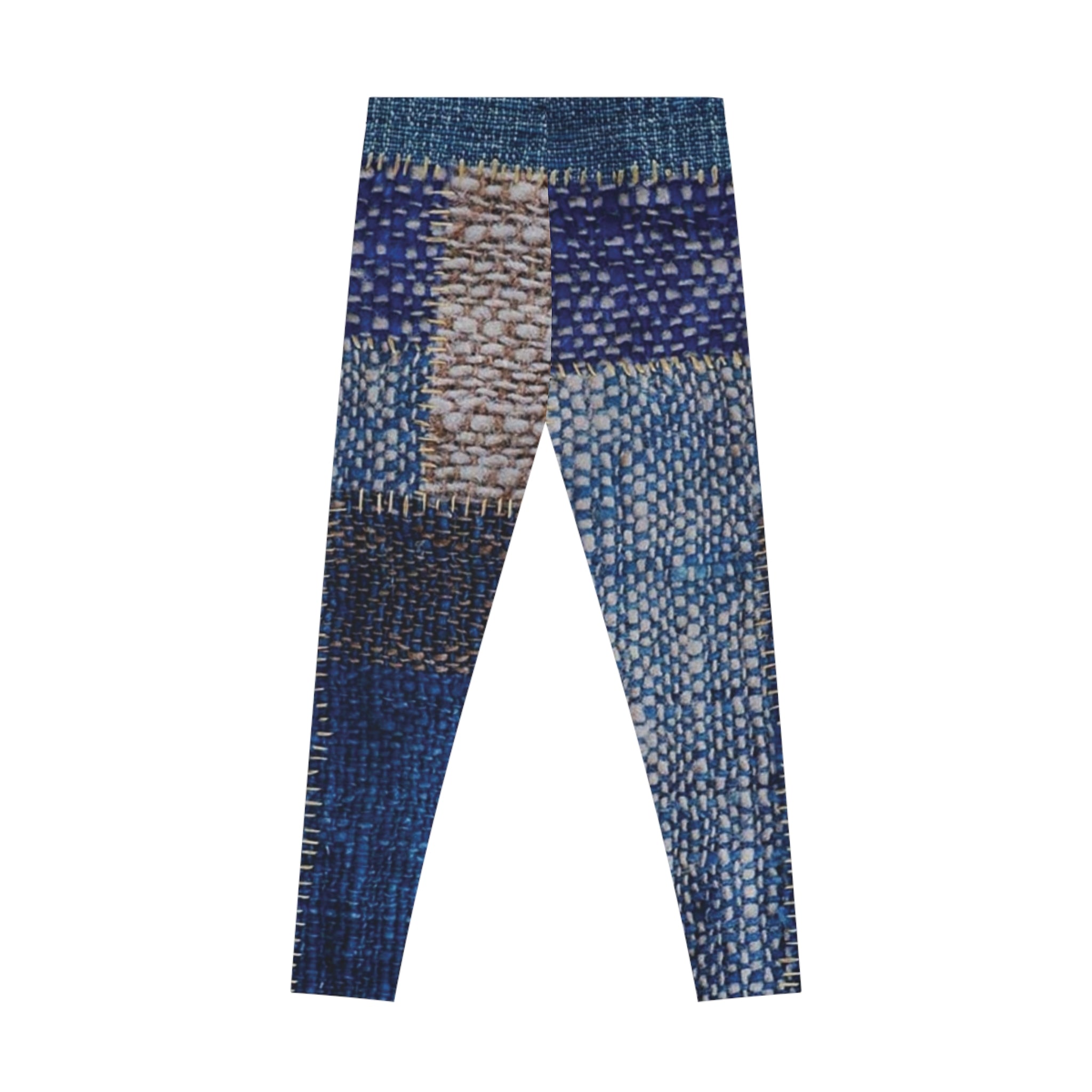 Stretchy Leggings Denim Print - IAKAM