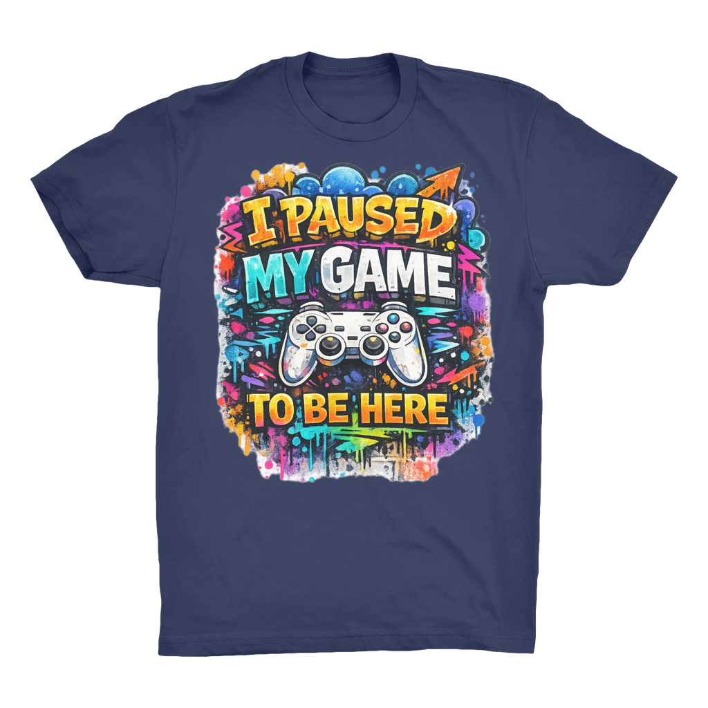 I paused my game Organic Adult T-Shirt