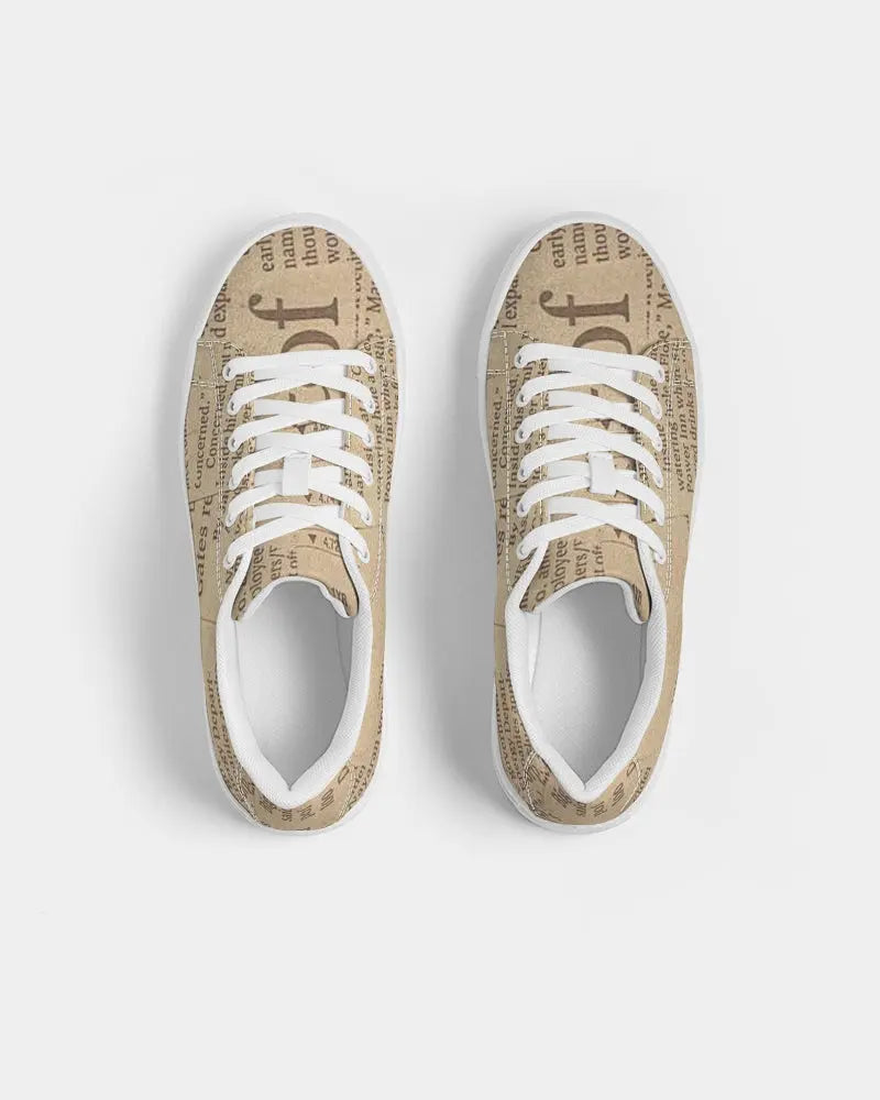 Vintage Style  Men's Faux-Leather Sneaker - IAKAM