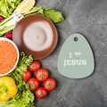 I love Jesus Sublimation Glass Cutting Board