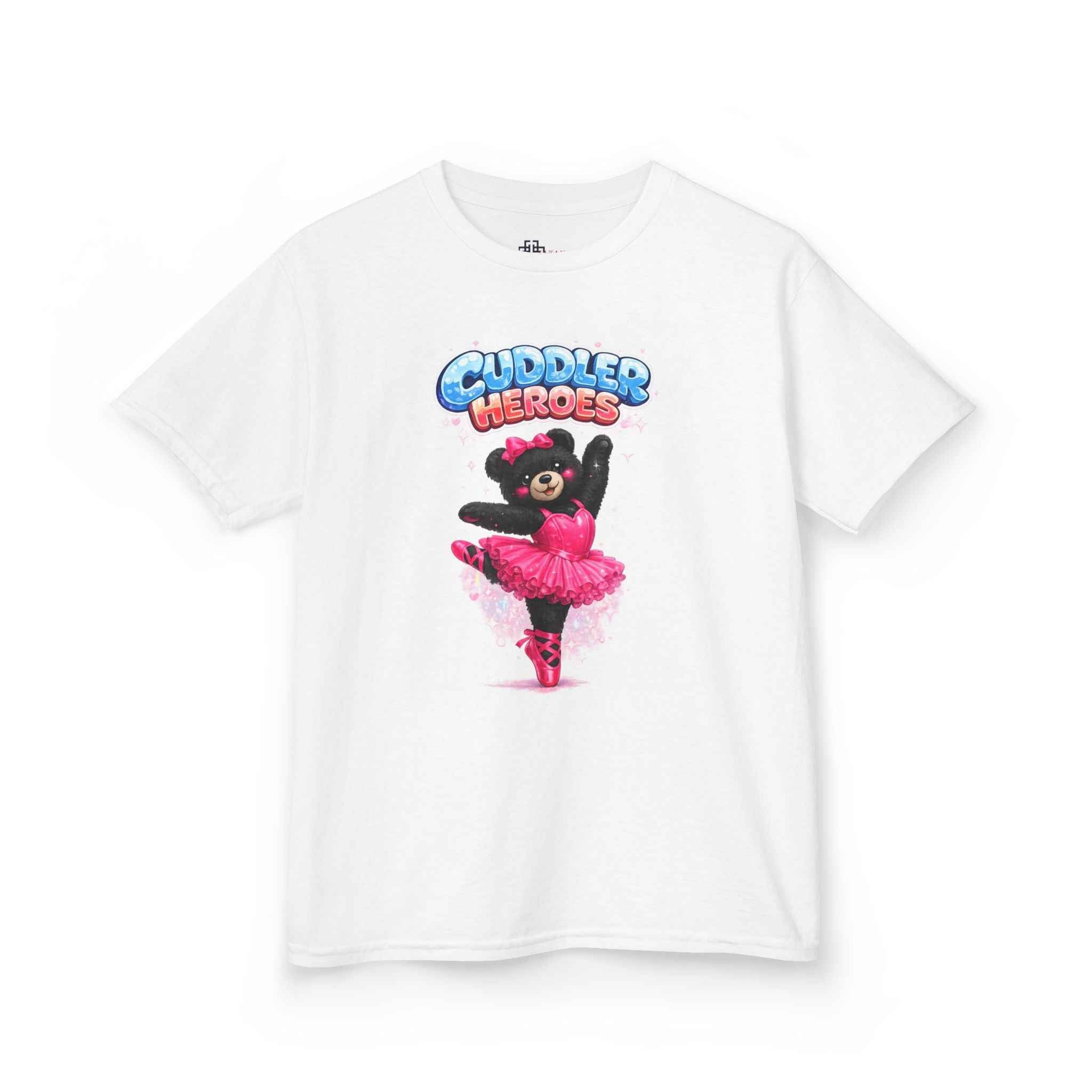 Kids Heavy Cotton™ Cuddler Heroes Ballerina Black Bear Tee