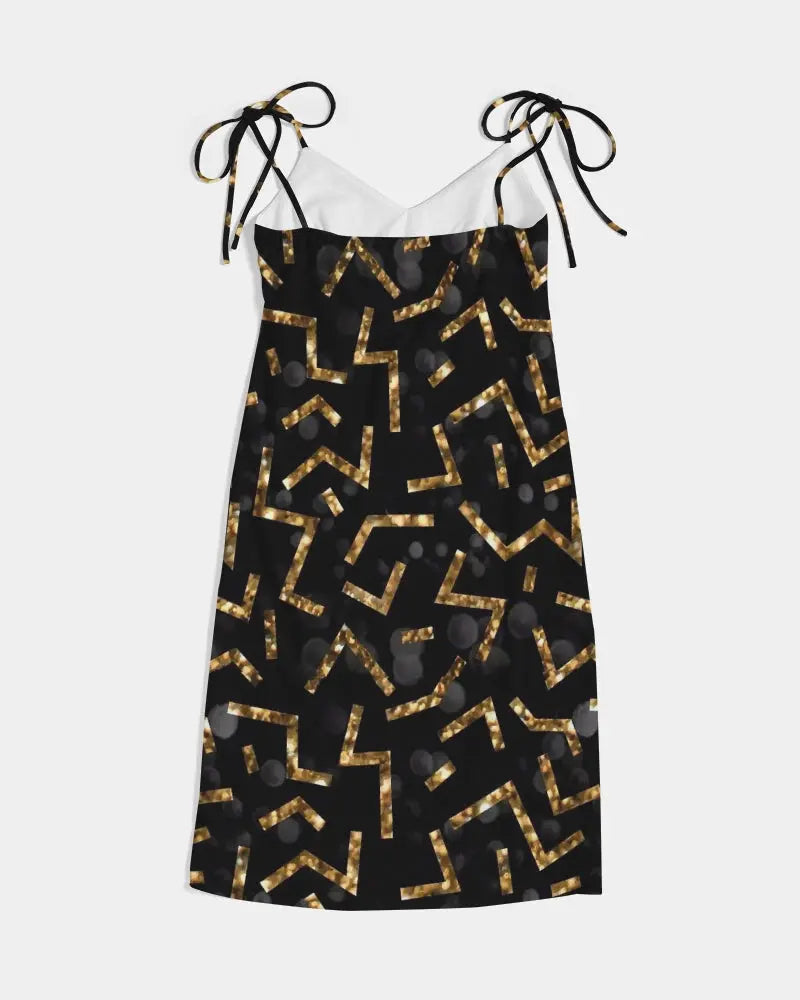 Pixie Night Women's Tie Strap Split Dress - IAKAM