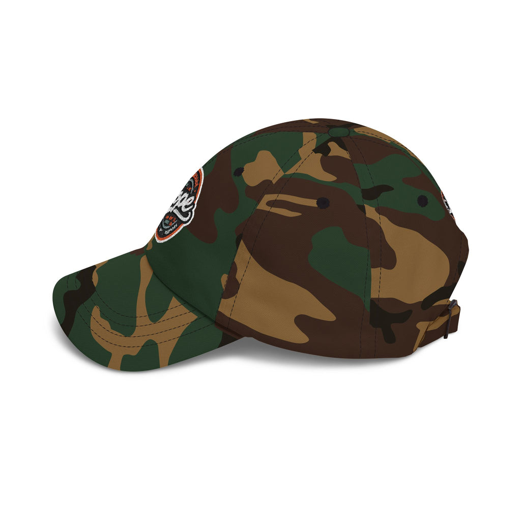Dope Circle Embroidered Cap — Vintage Retro Logo Baseball Hat