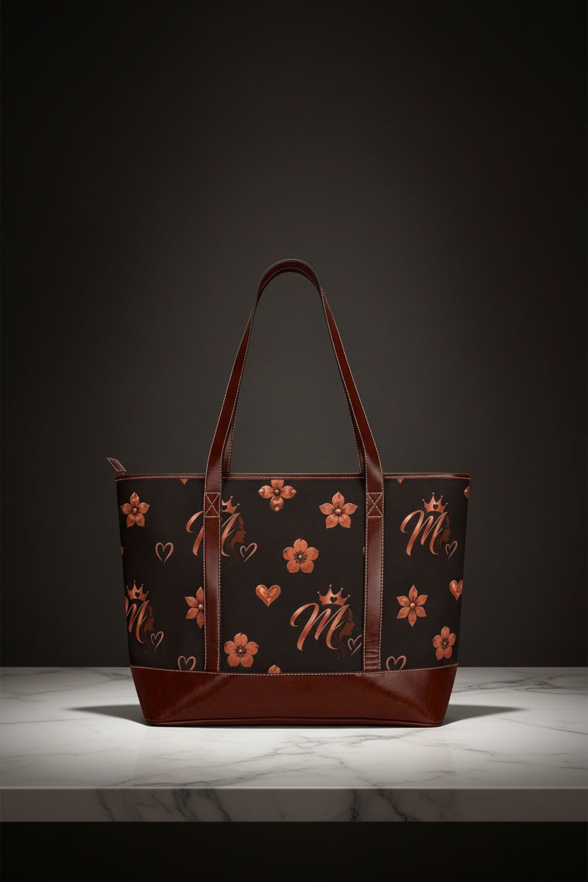 Msfbrownie Floral Tote Handbag