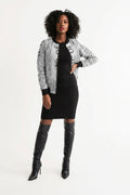 Vintage White Women's Bomber Jacket - IAKAM