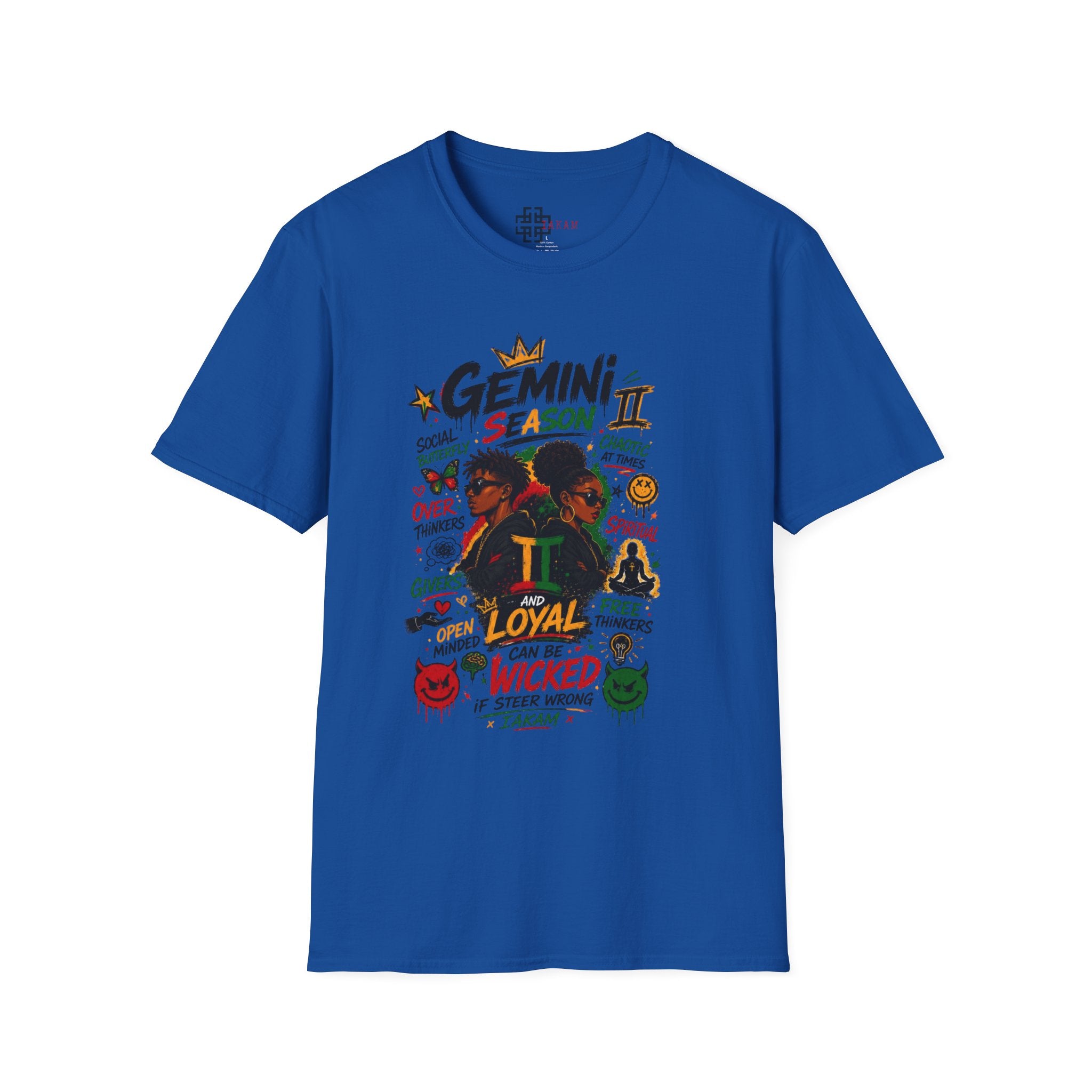 Gemini Season II T-Shirt - Loyal & Wicked Gemini Zodiac Graphic Tee
