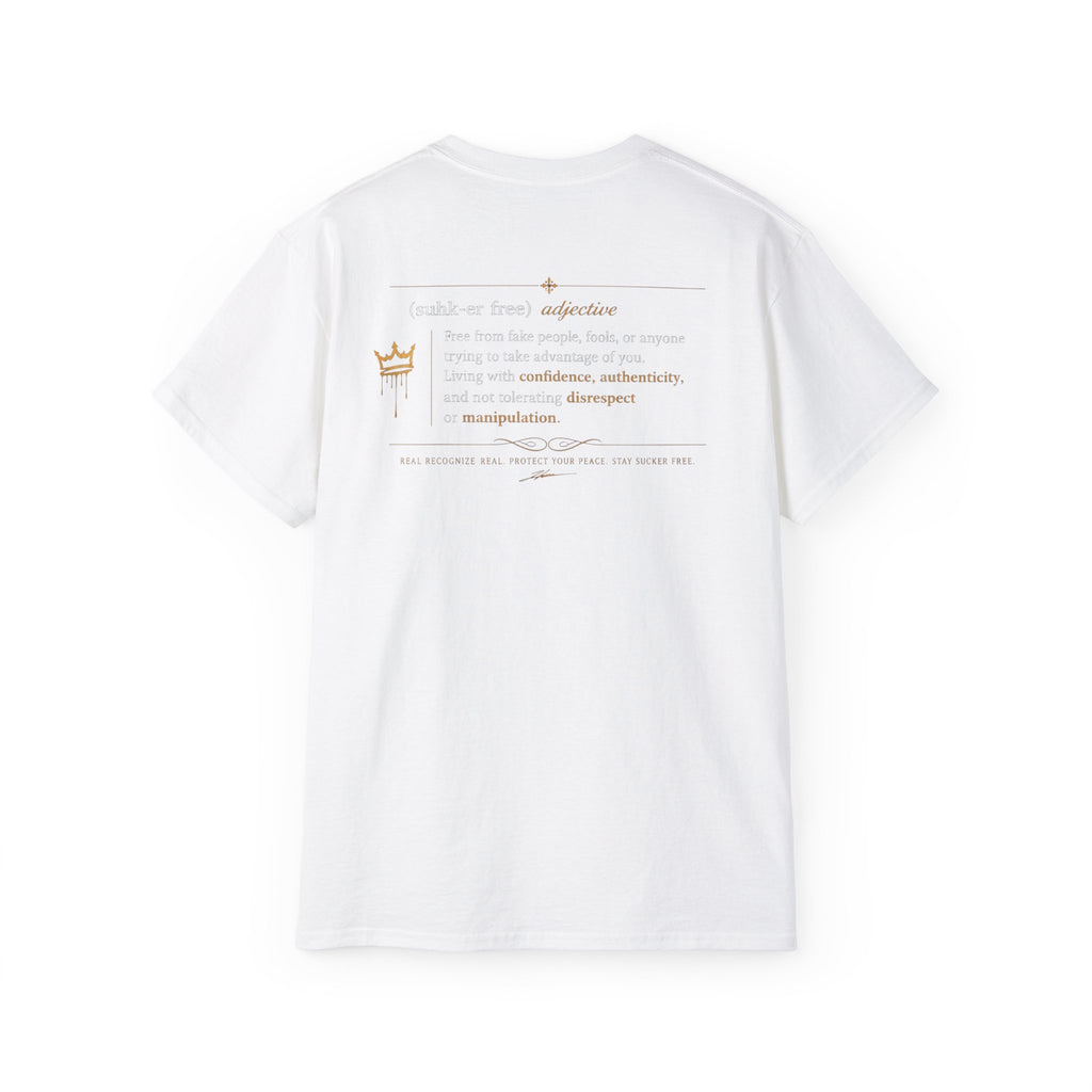Sucker Free Cotton Tee — Minimalist Empowerment Graphic Shirt