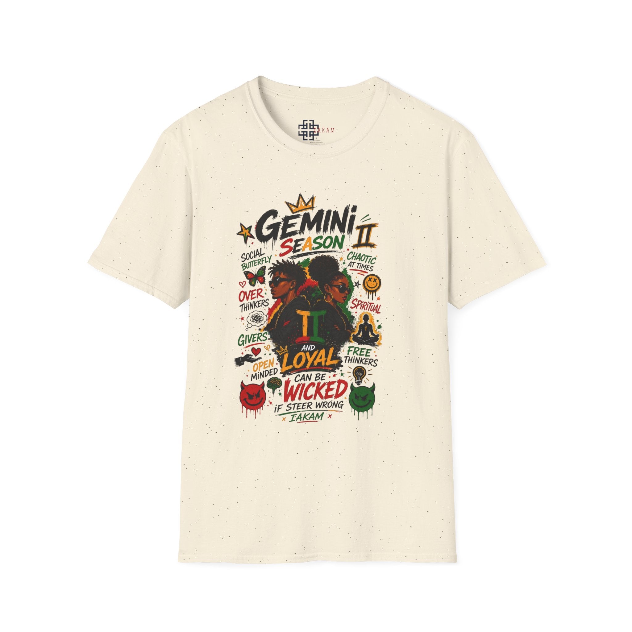 Gemini Season II T-Shirt - Loyal & Wicked Gemini Zodiac Graphic Tee