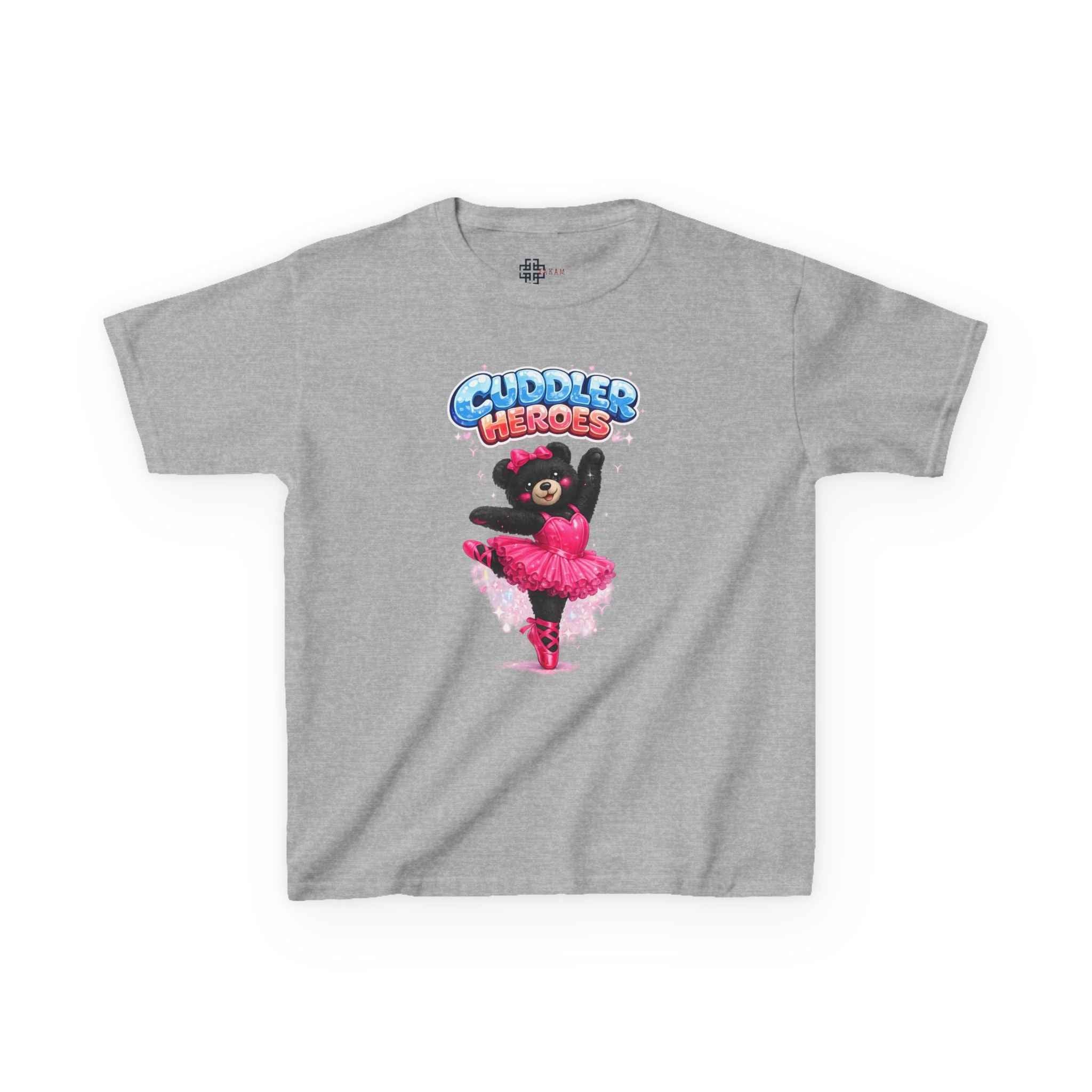 Kids Heavy Cotton™ Cuddler Heroes Ballerina Black Bear Tee