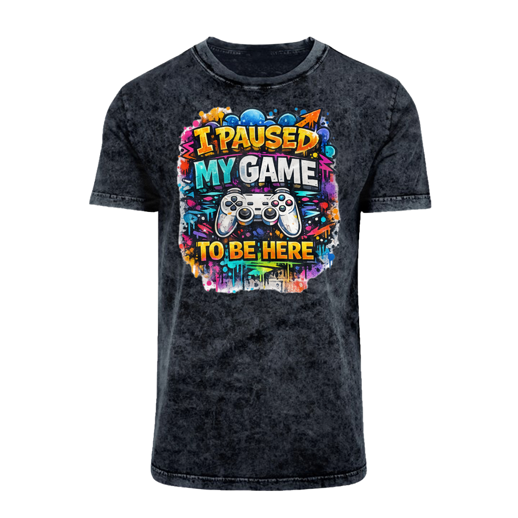 I paused my game Acid Washed T-Shirt