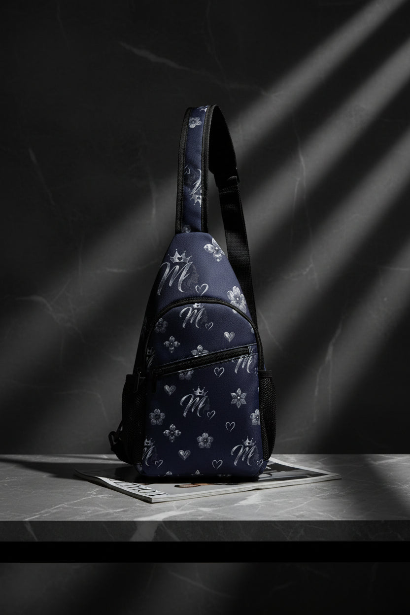Msfbrownie Navy Chest Bag