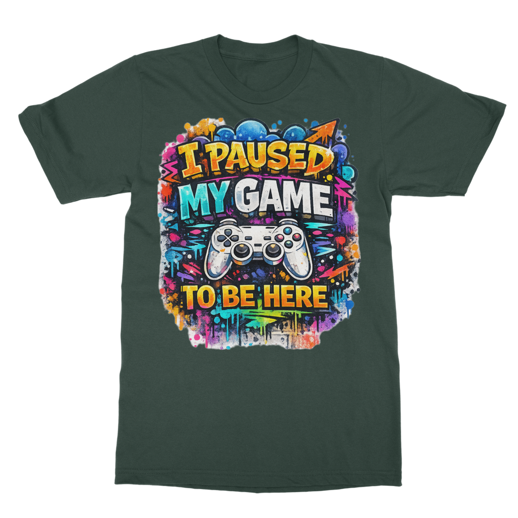 I paused my game Classic Adult T-Shirt