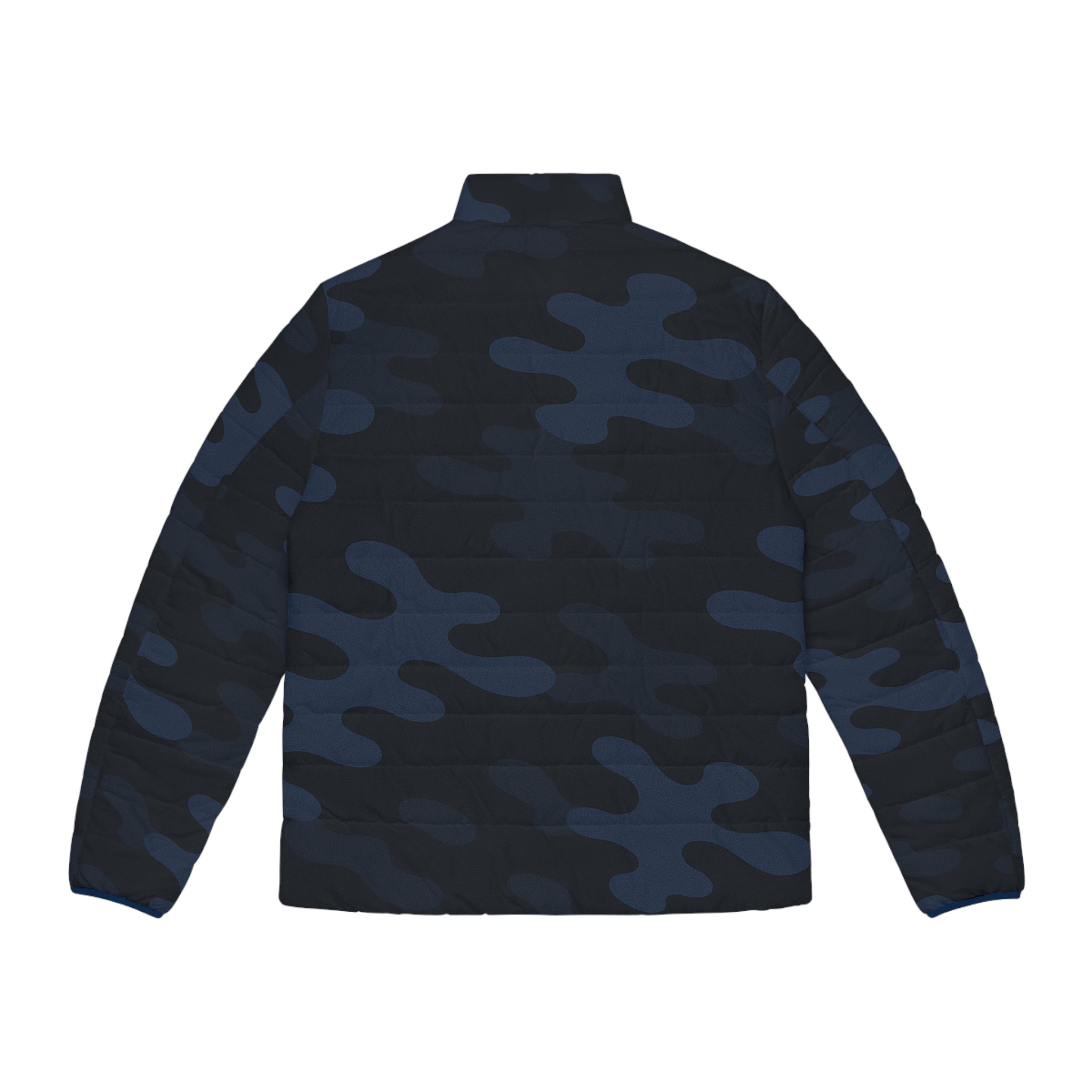 Men's Blue Camo Puffer Jacket - IAKAM