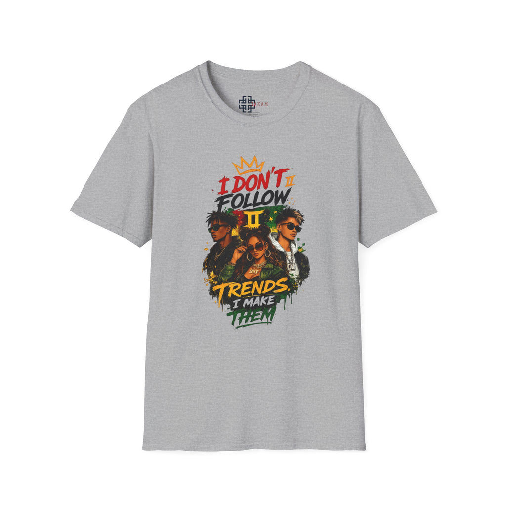 I Don't Follow Trends T‑Shirt 3— Retro Rebel Graphic Tee